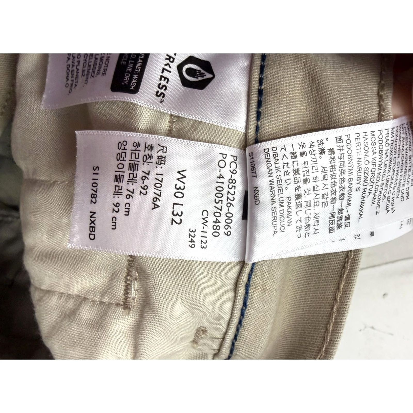 Levi's Levi's XX Chino Pants Mens 30x32 Beige Tapered Regular Fit Cotton Stretch Front Zip Pockets Casual Business Spring Size US 30 / EU 46 - 6 Thumbnail