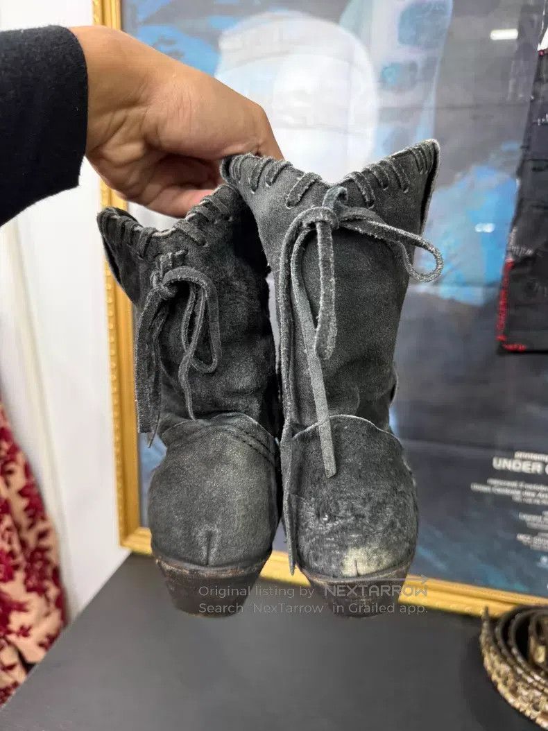 Junya Watanabe Junya Watanabe size M Suede Cowboy Boots Size US 5 / EU 37 - 6 Thumbnail