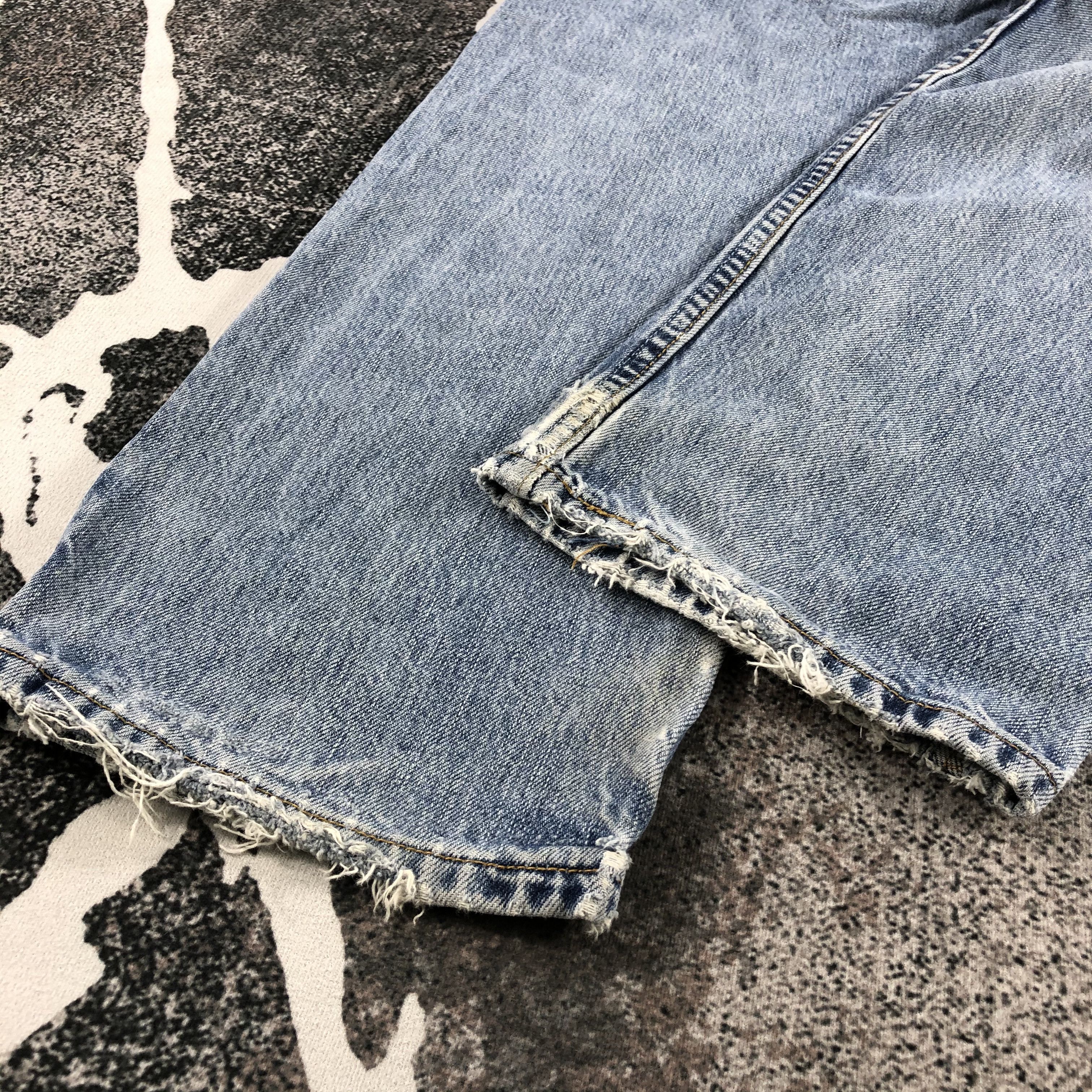 Levi's Vintage Levi's 505 Jeans Distress Regular Fit Denim KJ967 Size US 34 / EU 50 - 6 Thumbnail