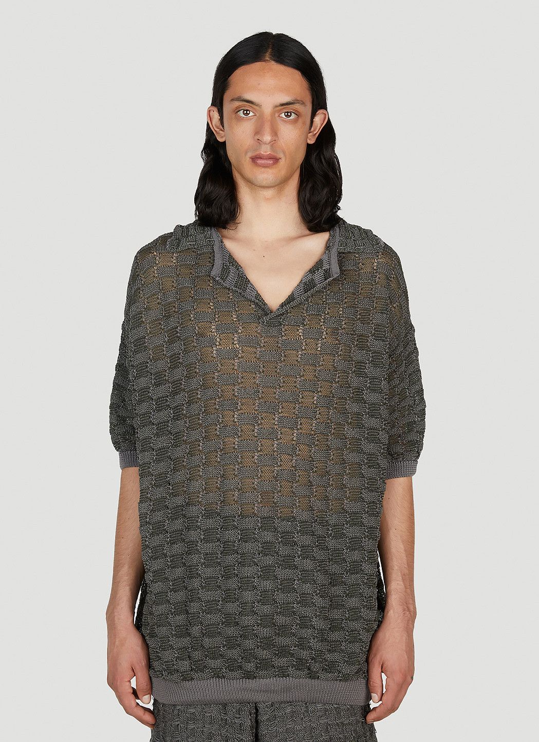 ISA BOULDER Basket Weave Polo Shirt Size US M / EU 48-50 / 2 - 1 Thumbnail