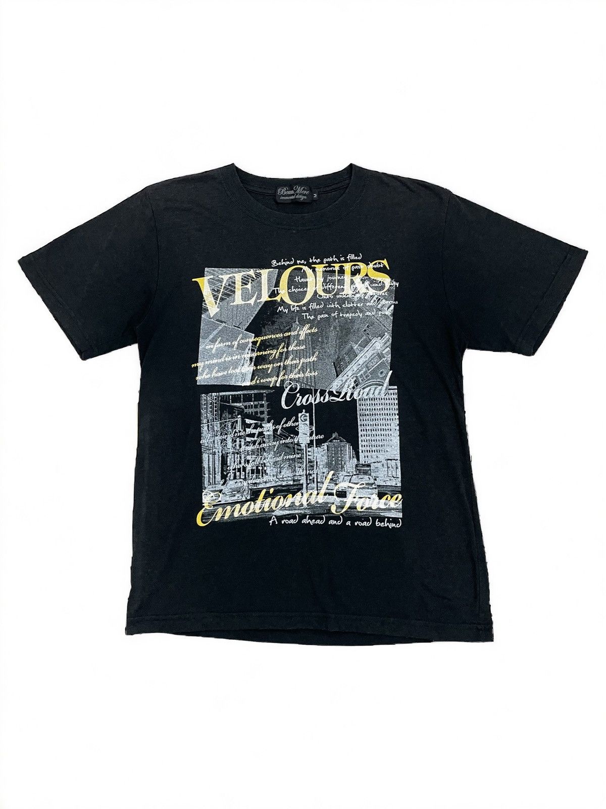 Japanese Brand Beaumere Classic Immortal Design Velours Sun Faded Photo Tee Size US M / EU 48-50 / 2 - 1 Thumbnail