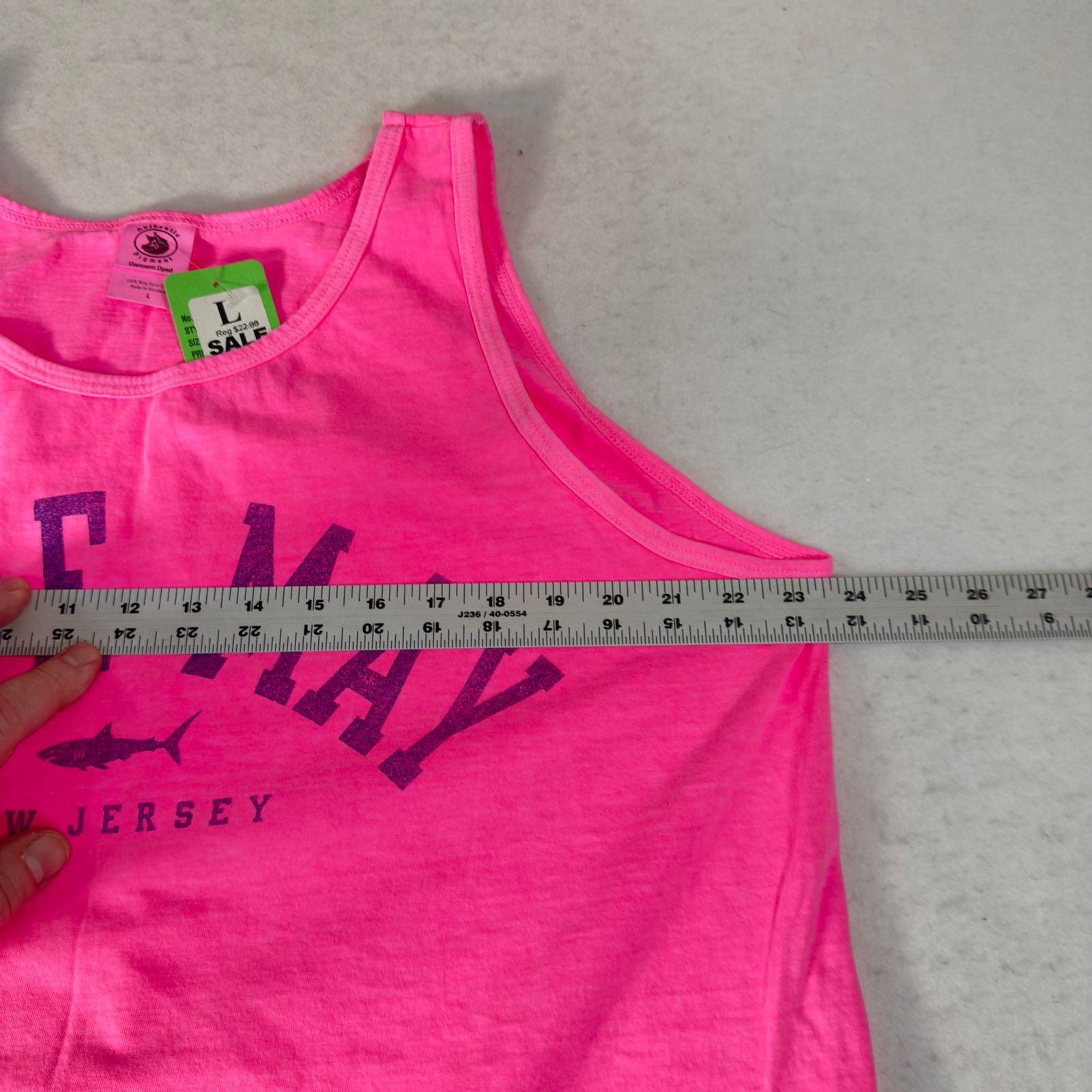 Authentic Pigment Authentic Pigments Tank Top Womans L Pink Cape May NJ Shore Size L / US 10 / IT 46 - 8 Thumbnail