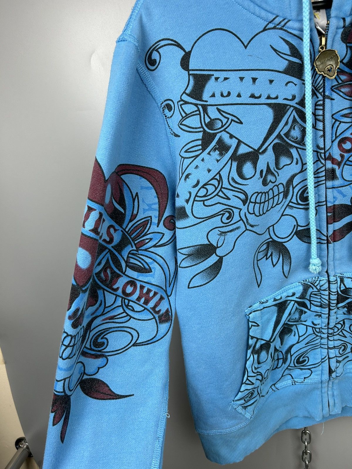 Christian Audigier × Ed Hardy × Vintage Vintage Ed Hardy Zip Up Hoodie Size XL / US 12-14 / IT 48-50 - 7 Thumbnail