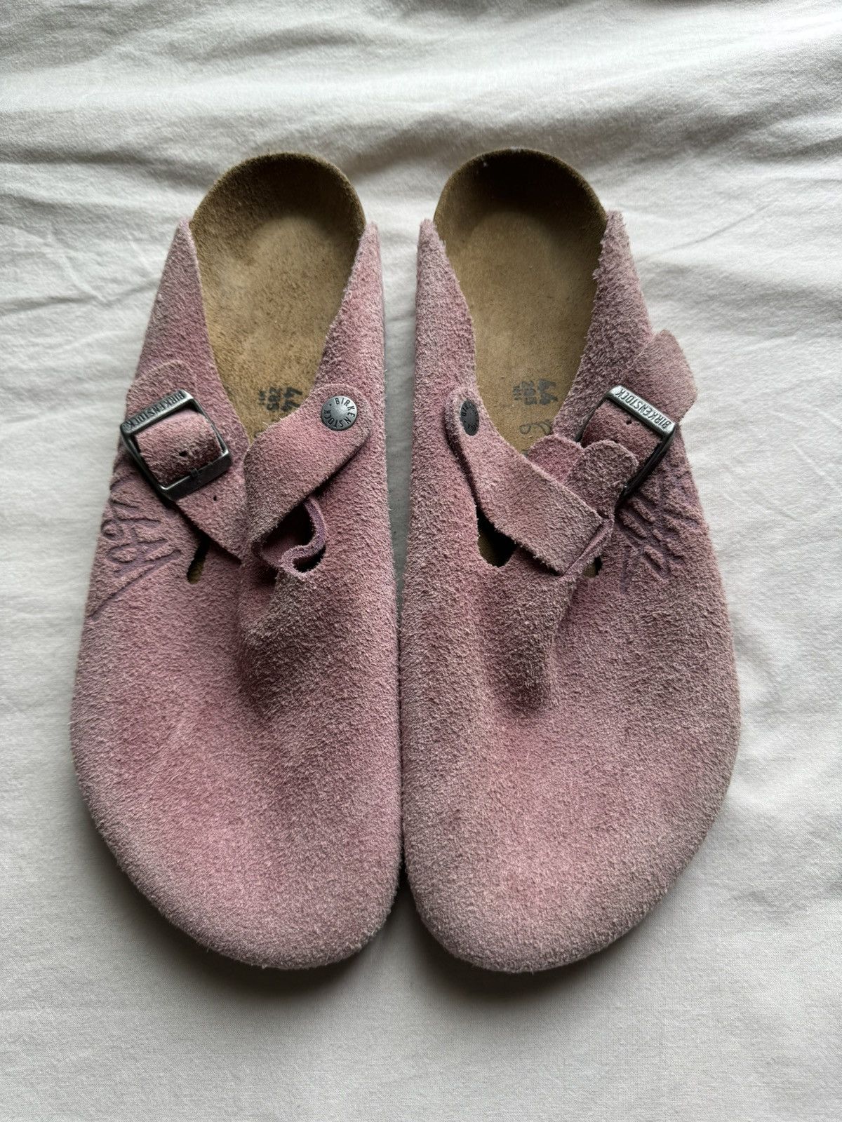 Birkenstock × Stussy Stussy x Boston Shaggy 'Dusty Pink
