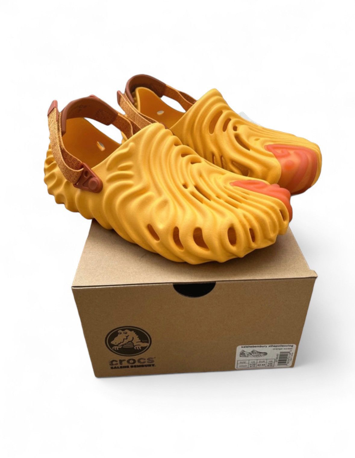 image of Crocs x he Bembury Pollex Shoes in Orange, Men's (Size 10)