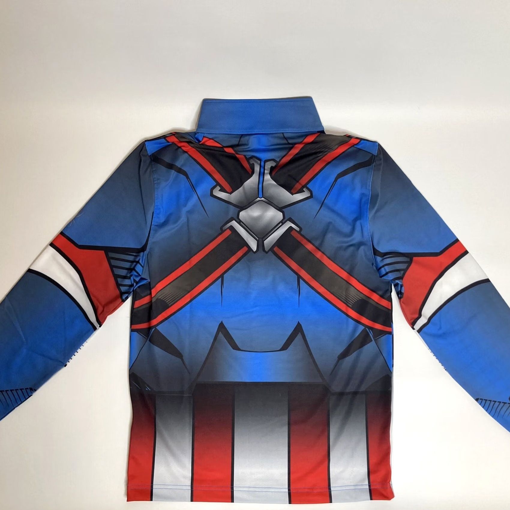Spyder Spyder Marvel Tech Top Men's Small Blue Captain America 1/4 Zip Poly Blend Size US S / EU 44-46 / 1 - 5 Thumbnail