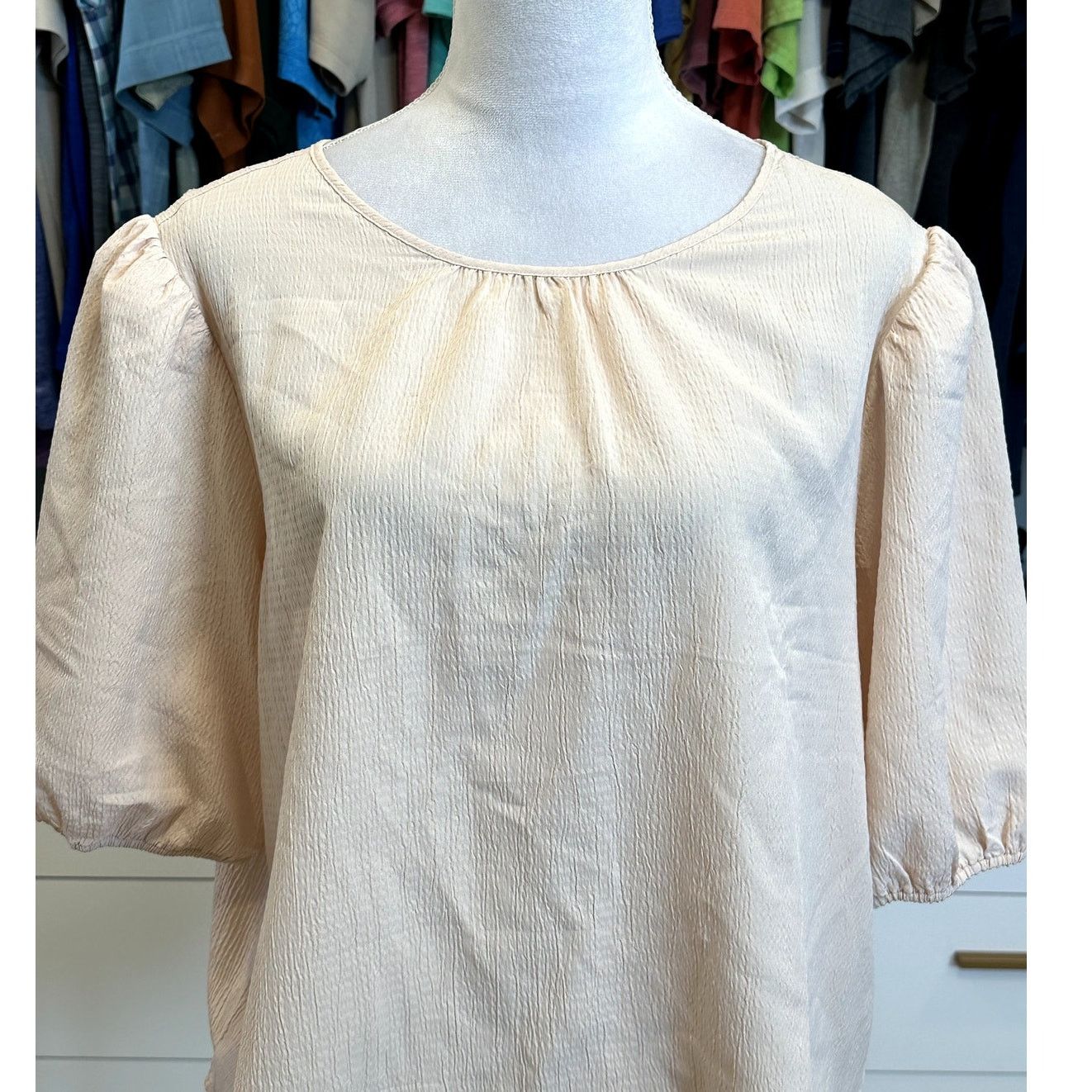 Treasure & Bond Treasure & Bond Women's Light Pink 1/2 Sleeve Blouse L NWT Size L / US 10 / IT 46 - 2 Thumbnail