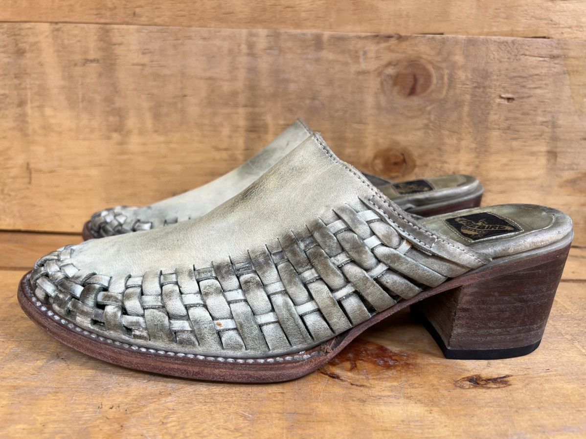 FREEBIRD Women's Freebird By Steven Sofia Tan Leather Mules Clogs Size US 10 / IT 40 - 4 Thumbnail
