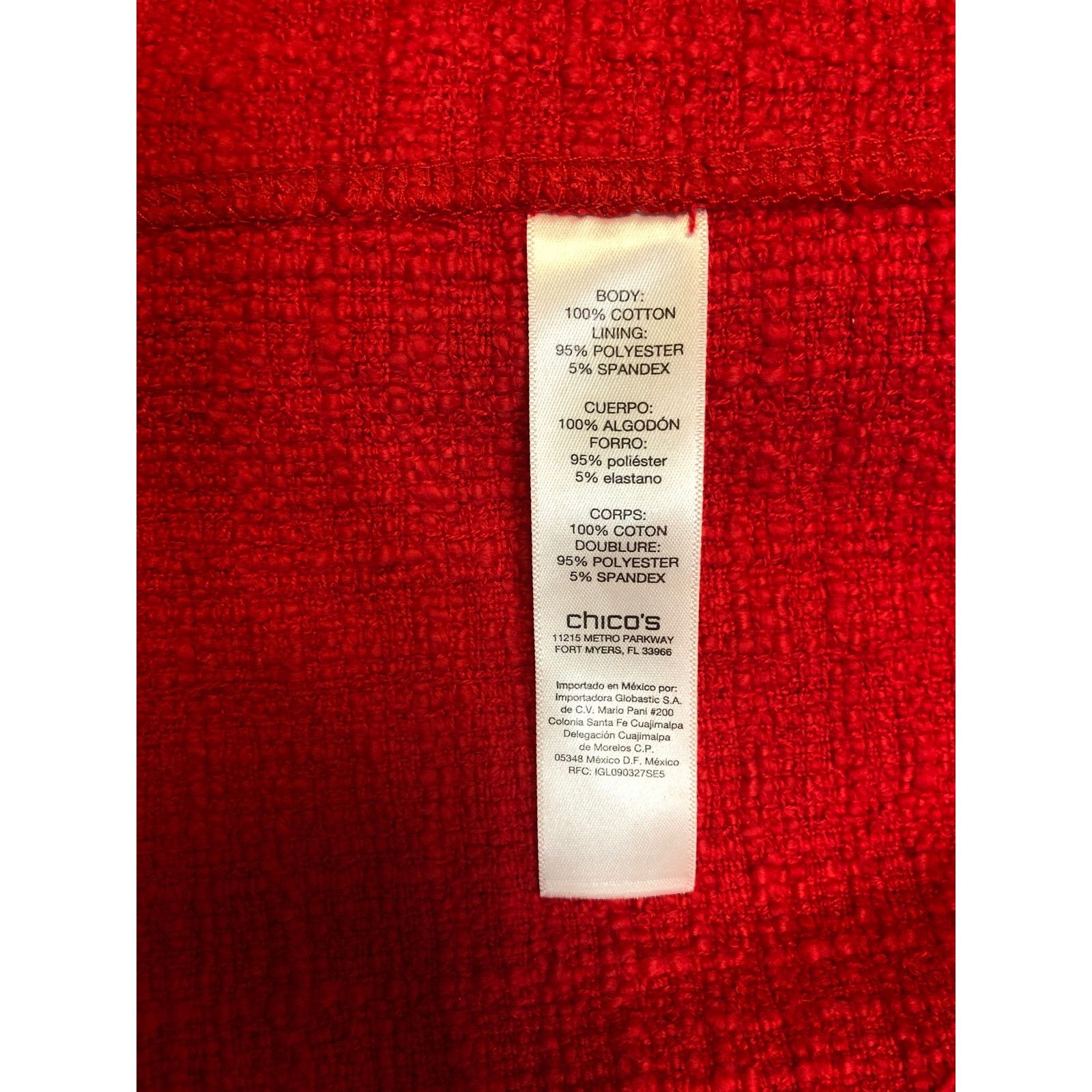 Chicos Women’s Chico’s red ottoman blazer Size XS / US 0-2 / IT 36-38 - 3 Thumbnail