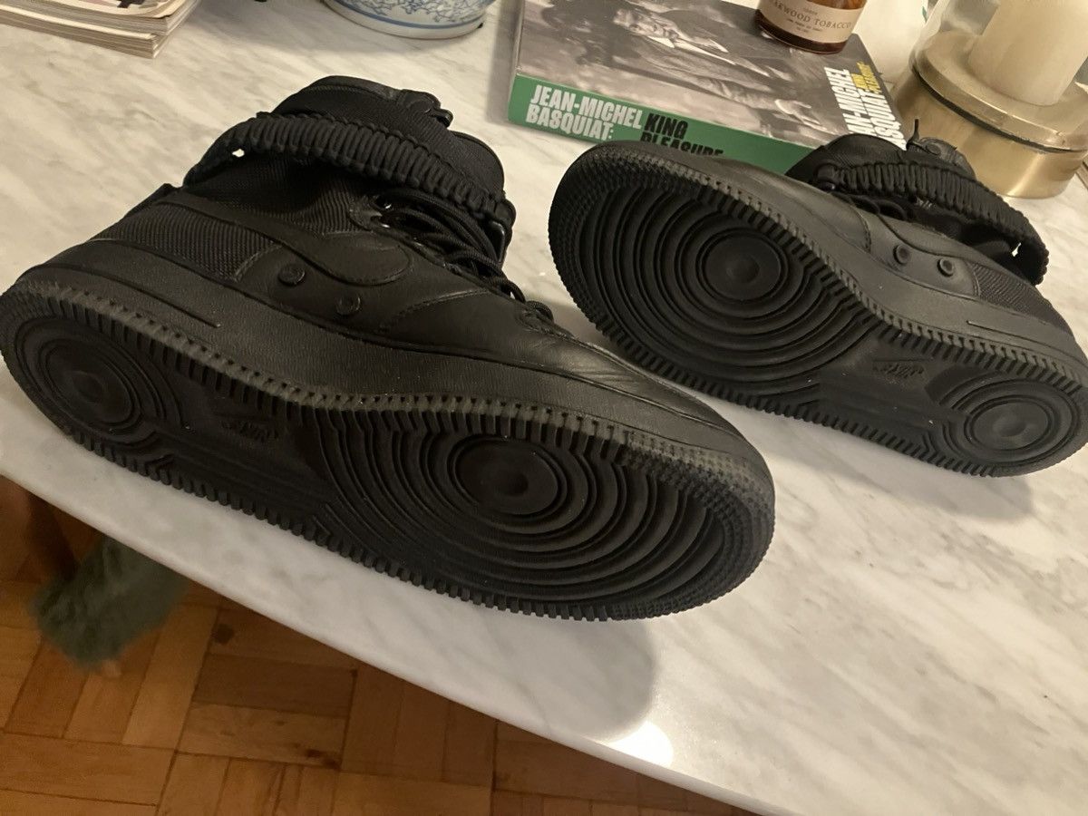 Nike 2017 Nike SF Air Force 1 high, double buckle, ‘Triple black’ Size US 8 / EU 41 - 4 Thumbnail
