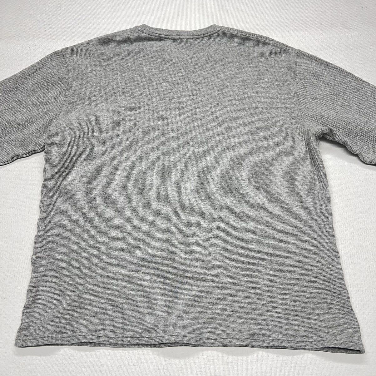 Polo Ralph Lauren Polo Ralph Lauren Thermal Shirt Grey Waffle Knit Logo Y2K Size US L / EU 52-54 / 3 - 10 Thumbnail