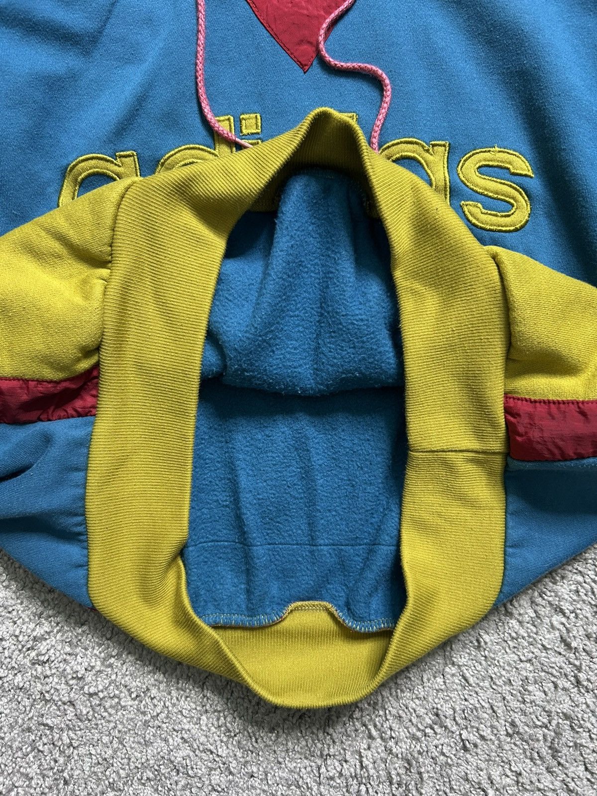 Adidas Vintage 60s/70s Adidas Quarter Tri Tone Zip Hoodie Puffer Size US M / EU 48-50 / 2 - 5 Thumbnail