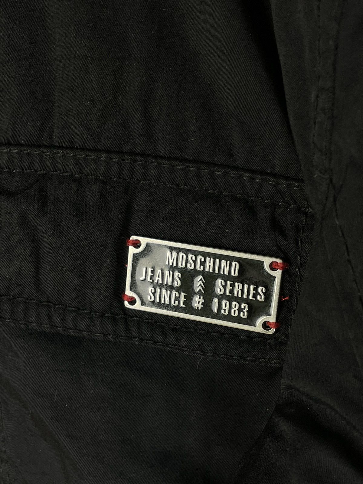 Moschino × Vintage Moschino Total Black Baggy Vintage Bomber Jacket Size US M / EU 48-50 / 2 - 8 Thumbnail