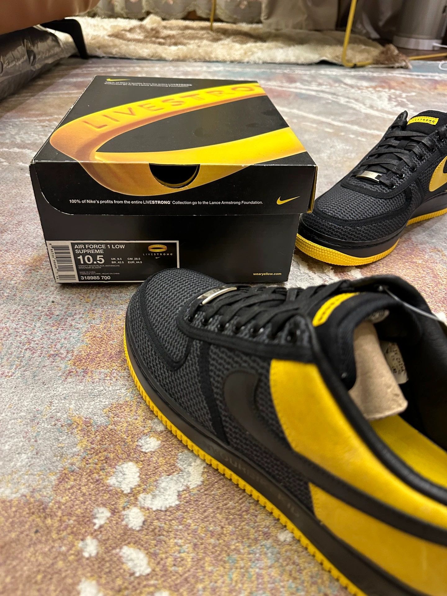 Nike Nike AF1 Low Supreme 44.5 New In Box Size US 11.5 / EU 44-45 - 7 Thumbnail