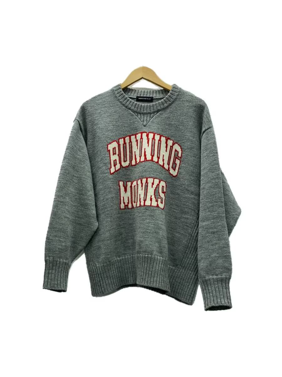 Undercover "RUNNING MONKS" Drop Shoulder Wool Knit Sweater Size US M / EU 48-50 / 2 - 1 Thumbnail