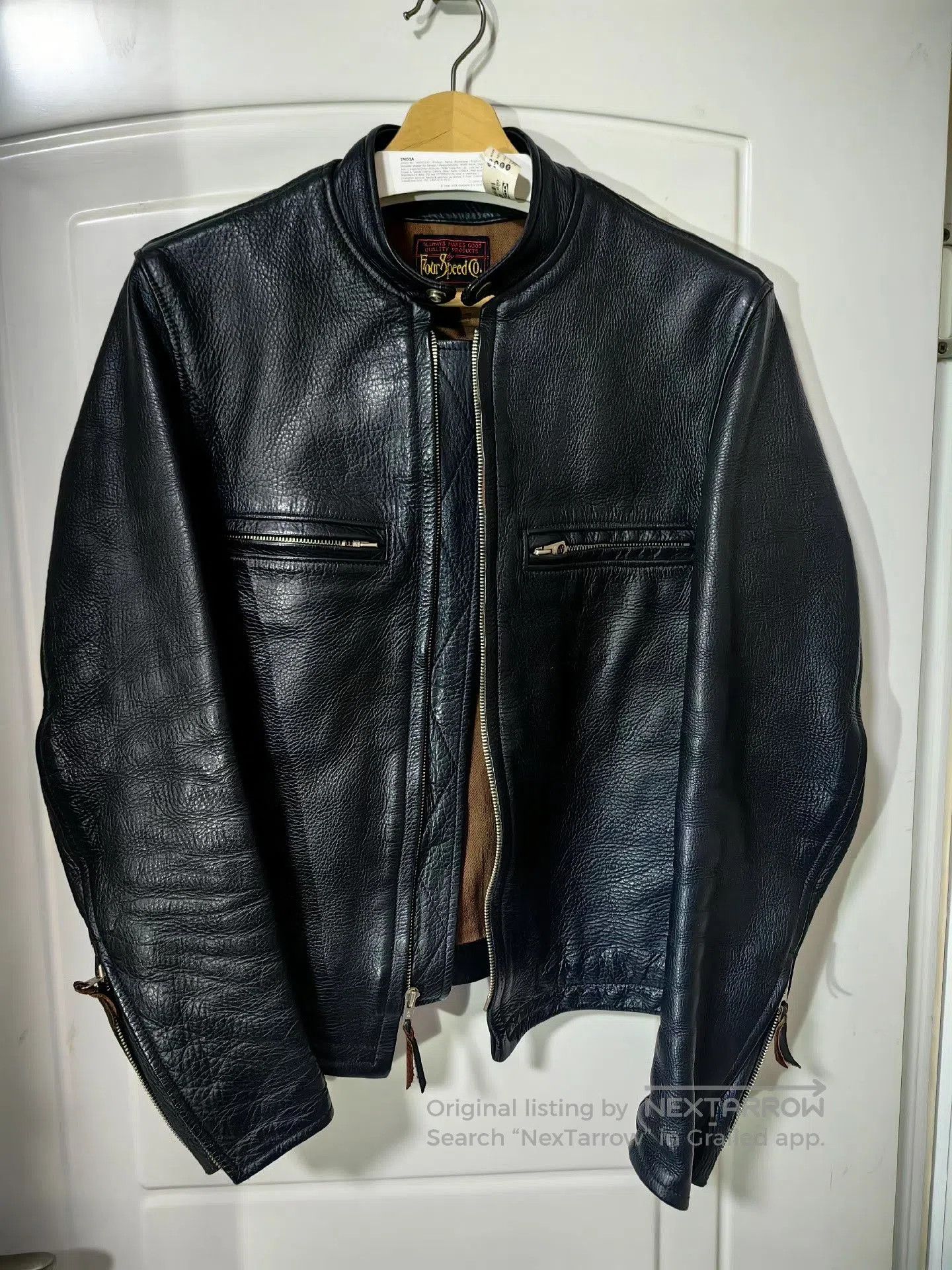 Japanese Brand Four Speed Leather Jacket in Brown. Size US M / EU 48-50 / 2 - 1 Thumbnail