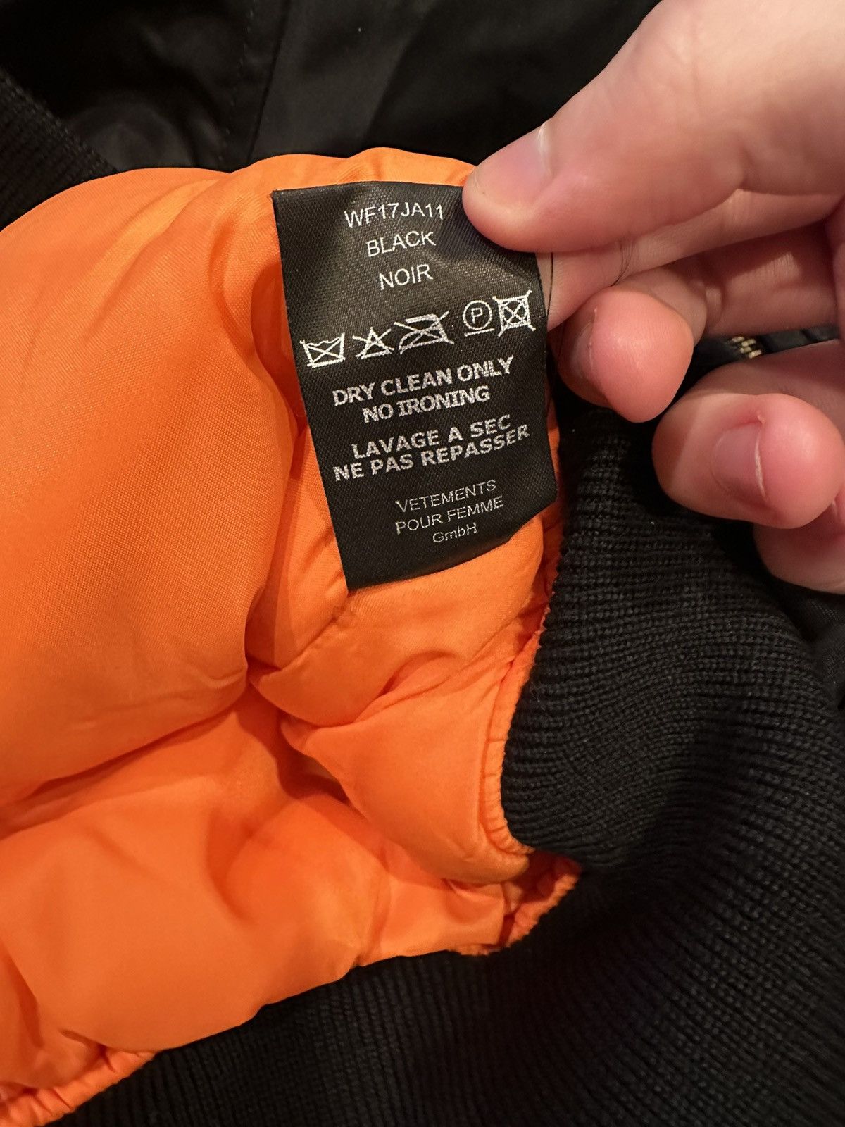 Vetements Vetements Total Fucking Darkness Bomber Size US S / EU 44-46 / 1 - 7 Thumbnail