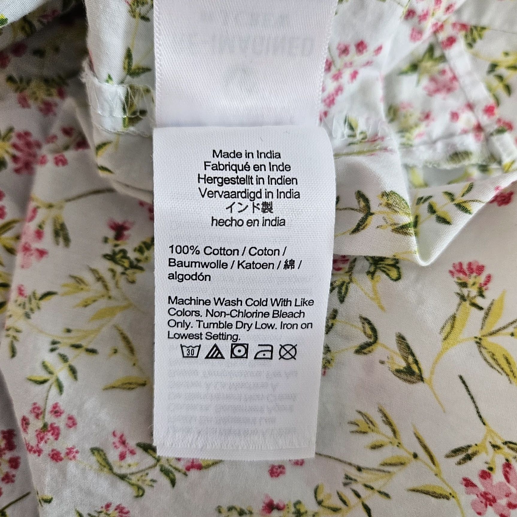 J.Crew J Crew Womens Short Sleeve Smocked Dress Meadow Floral Sz Medium Pink Green Size 32" / US 10 / IT 46 - 5 Thumbnail