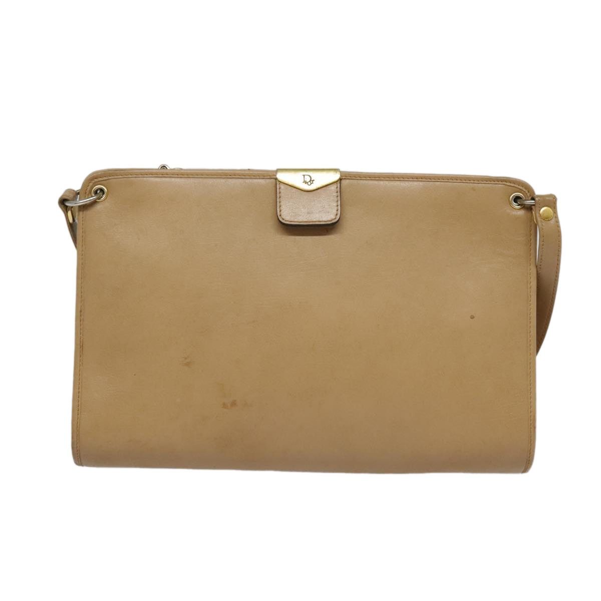 Dior DIOR Shoulder Bag Leather Beige Gold Size ONE SIZE - 2 Thumbnail
