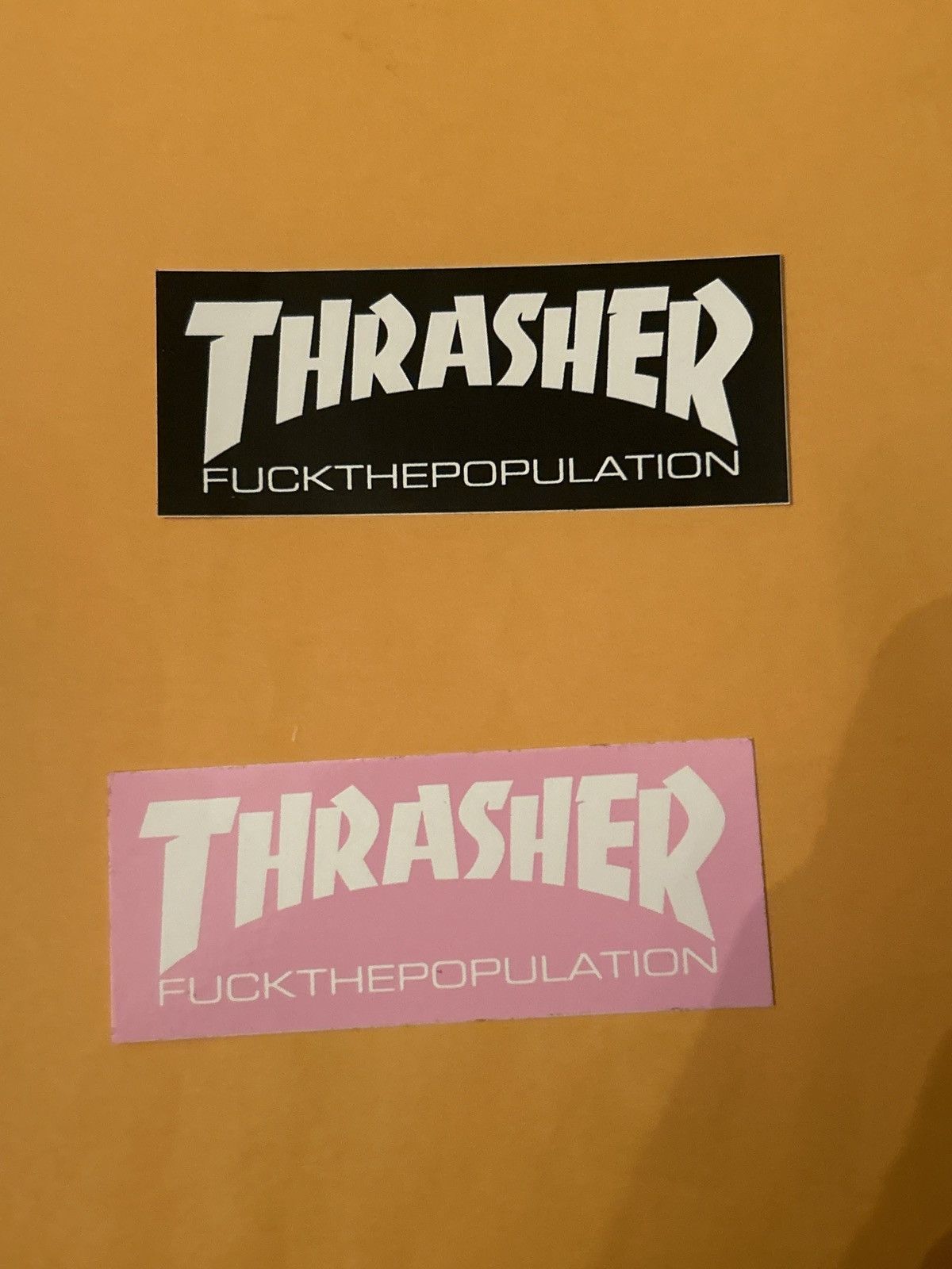 Fuck The Population × Thrasher THRASHER x FUCK THE POPULATION Sticker Size ONE SIZE - 1 Thumbnail
