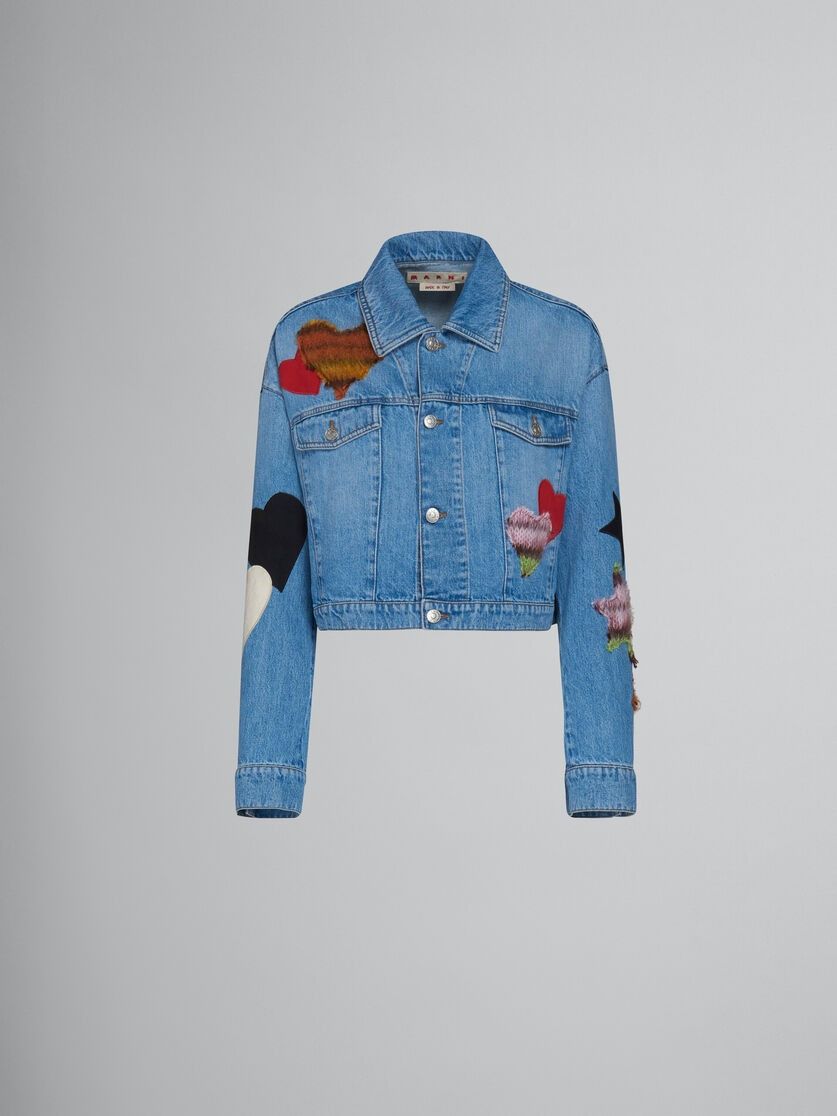 Marni o1w1db10824 Denim Jacket in Blue Size M / US 6-8 / IT 42-44 - 1 Thumbnail