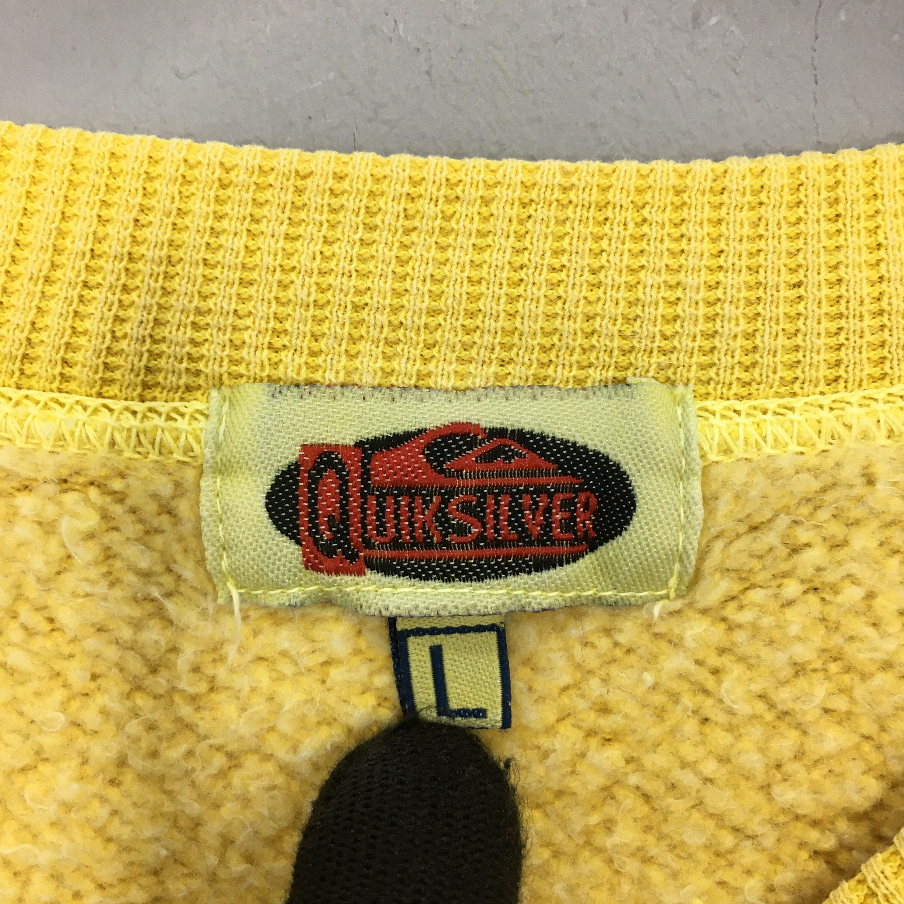 Quiksilver Vintage 90s Quiksilver Skateboarding Yellow Sweatshirt Large Size US L / EU 52-54 / 3 - 6 Thumbnail