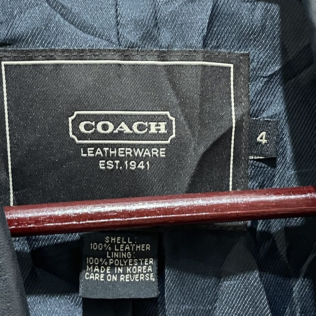 Coach COACH Leatherware Genuine Leather Button Jacket Size S / US 4 / IT 40 - 21 Thumbnail
