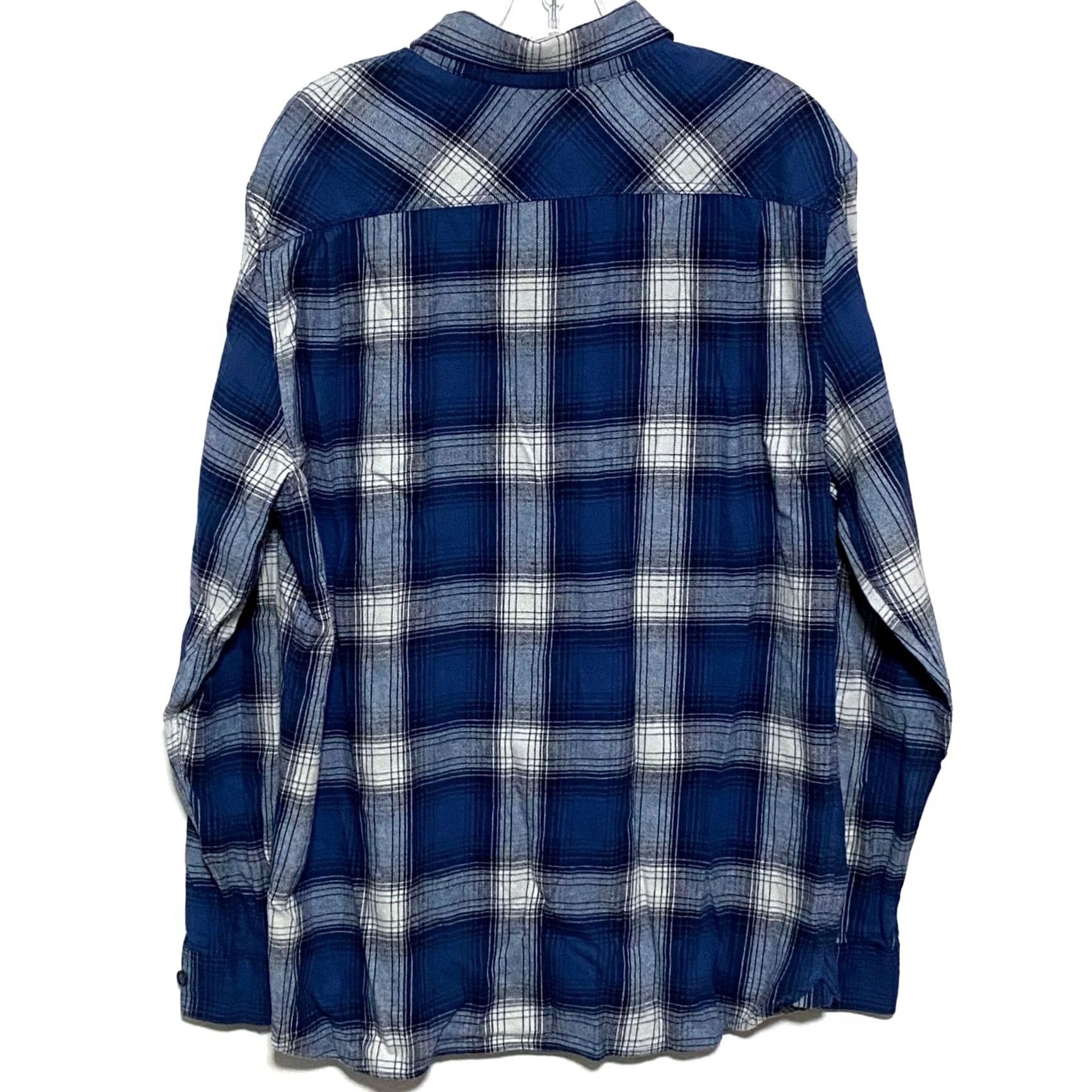 Vintage Boston Traders Flannel Plaid Button Down Shirt Mens L Classic Grunge Y2K Skater Size US L / EU 52-54 / 3 - 3 Thumbnail