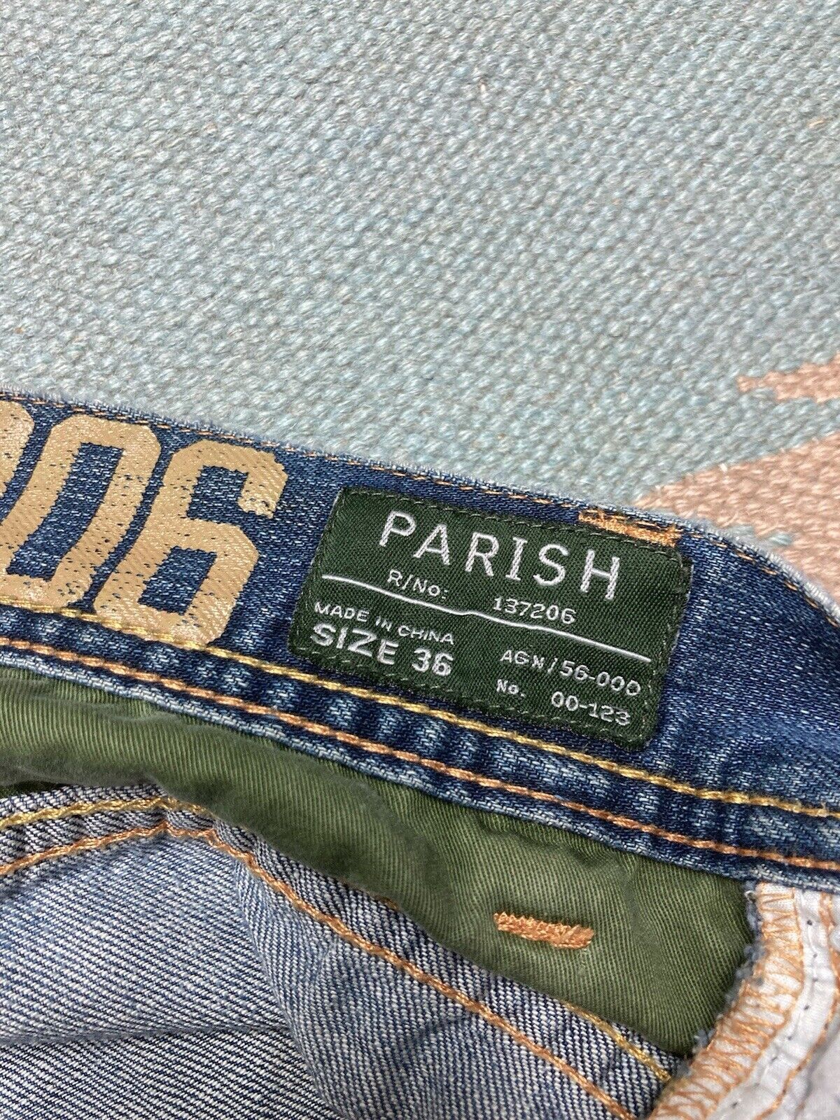 Vintage y2k baggy jeans parish distressed repaire faded grunge 36x31 Size US 36 / EU 52 - 6 Thumbnail