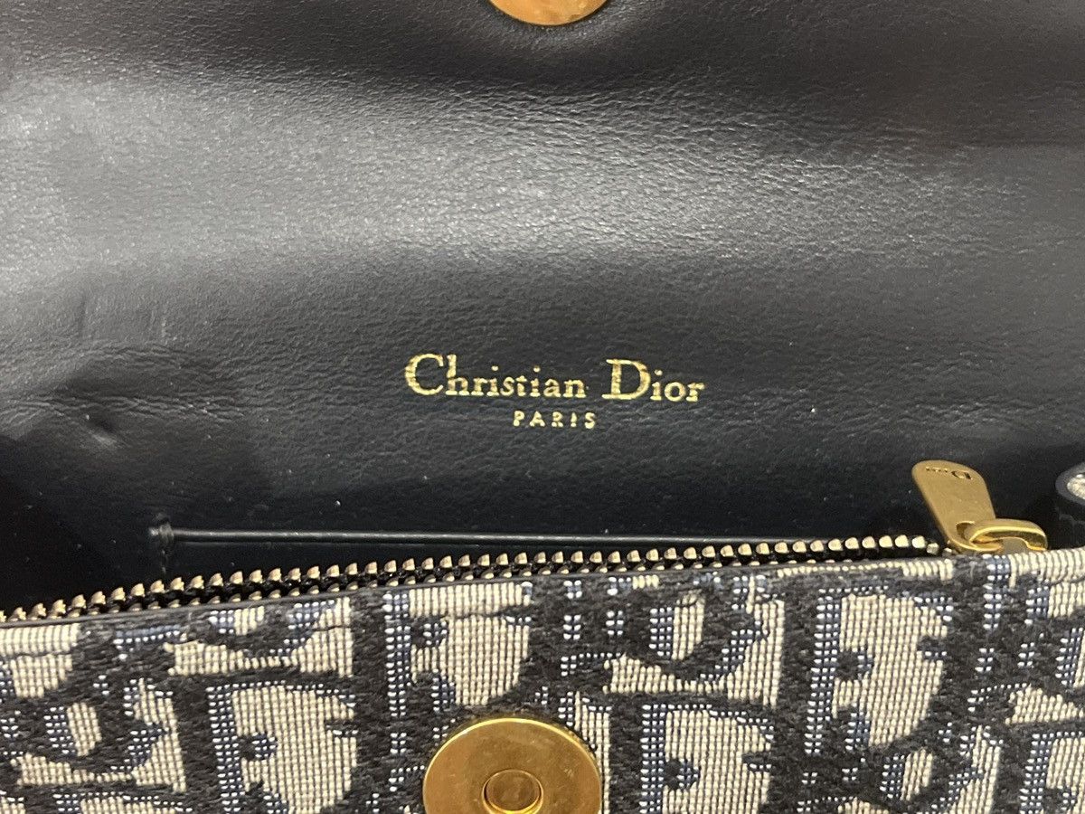 Dior DIOR SADDLE BELT POUCH BLUE OBLIQUE JACQUARD Size ONE SIZE - 5 Thumbnail