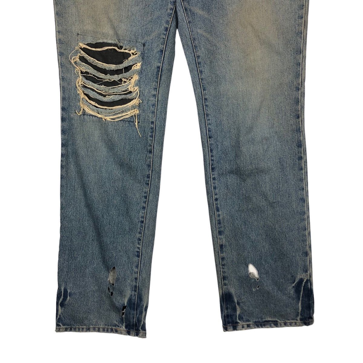 If Six Was Nine 🔥Biker Distressed Denim Jeans Japan Made Size US 34 / EU 50 - 5 Thumbnail