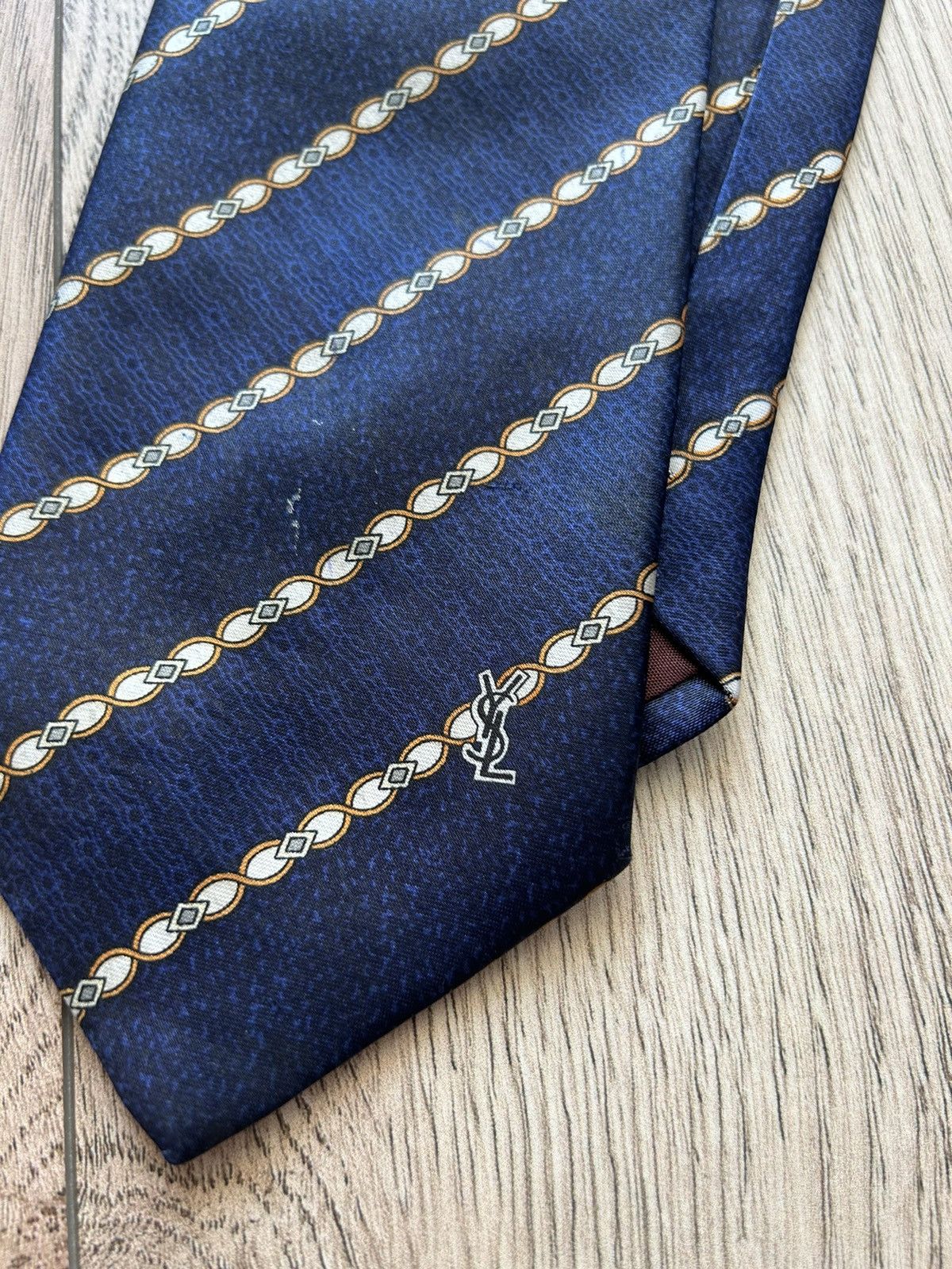 Vintage × Yves Saint Laurent Yves Saint Laurent Silk Pattern Tie Vintage Size ONE SIZE - 3 Thumbnail