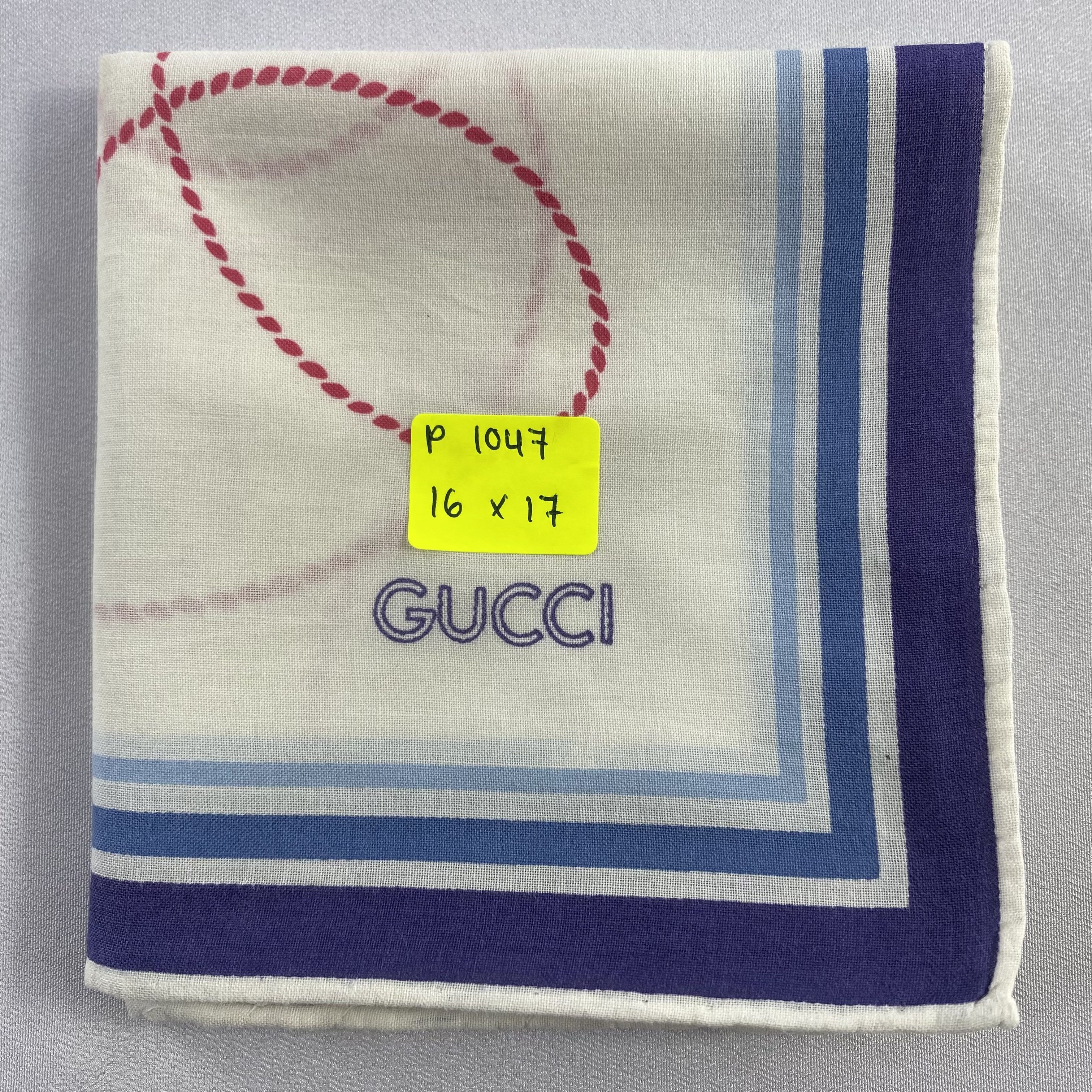 Gucci × Vintage Gucci Handkerchief / Neckerchief / Bandana-P1047 Size ONE SIZE - 5 Thumbnail