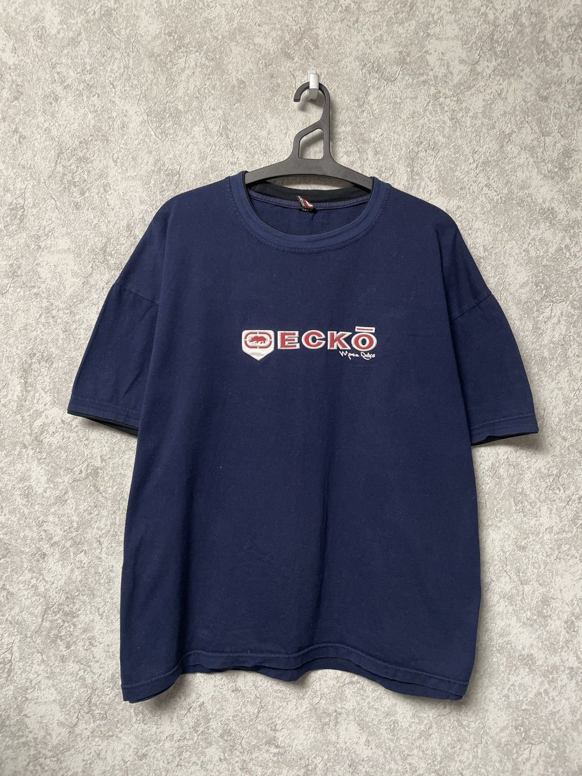 Ecko Unltd. Vintage Ecko Unltd Navy Blue Oversized Fit T-Shirt 90s Size US L / EU 52-54 / 3 - 1 Thumbnail