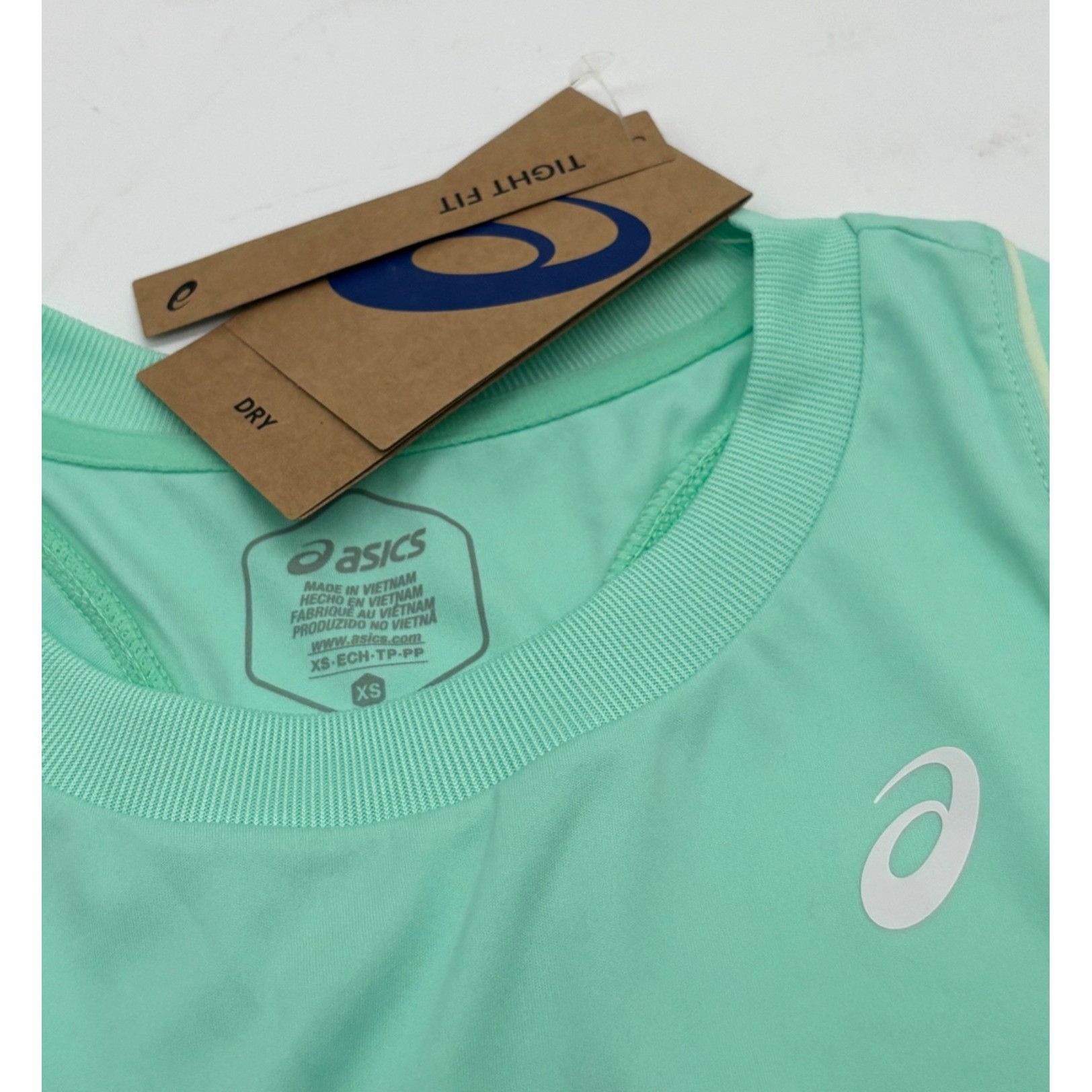 Asics ASICS Women’s Court Piping tank, Fresh Ice, Sz. XS Size XS / US 0-2 / IT 36-38 - 6 Thumbnail