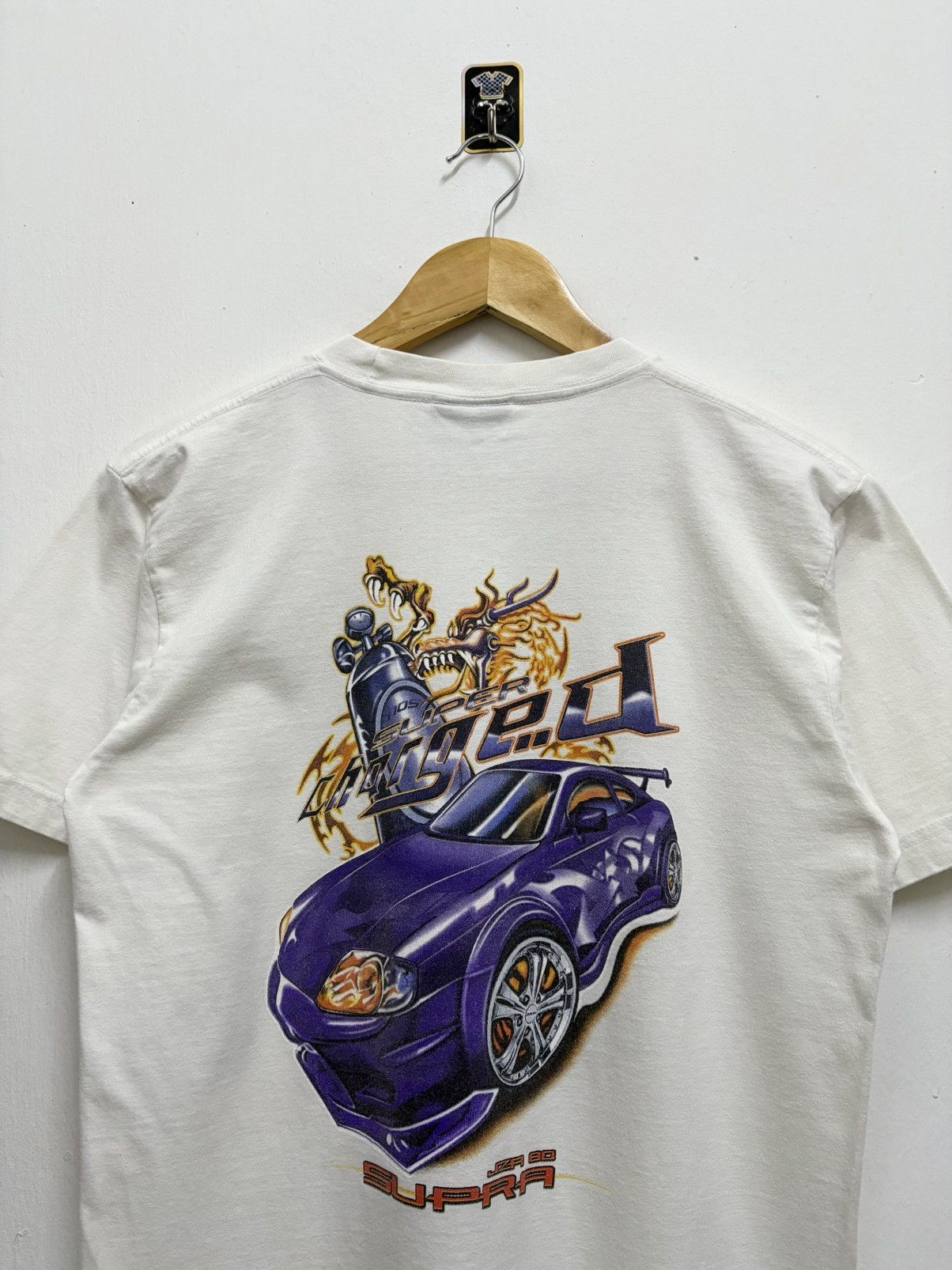 Japanese Brand 2000’s Full Scale JDM - Toyota Supra JZA 80 T-Shirt Size US M / EU 48-50 / 2 - 3 Thumbnail