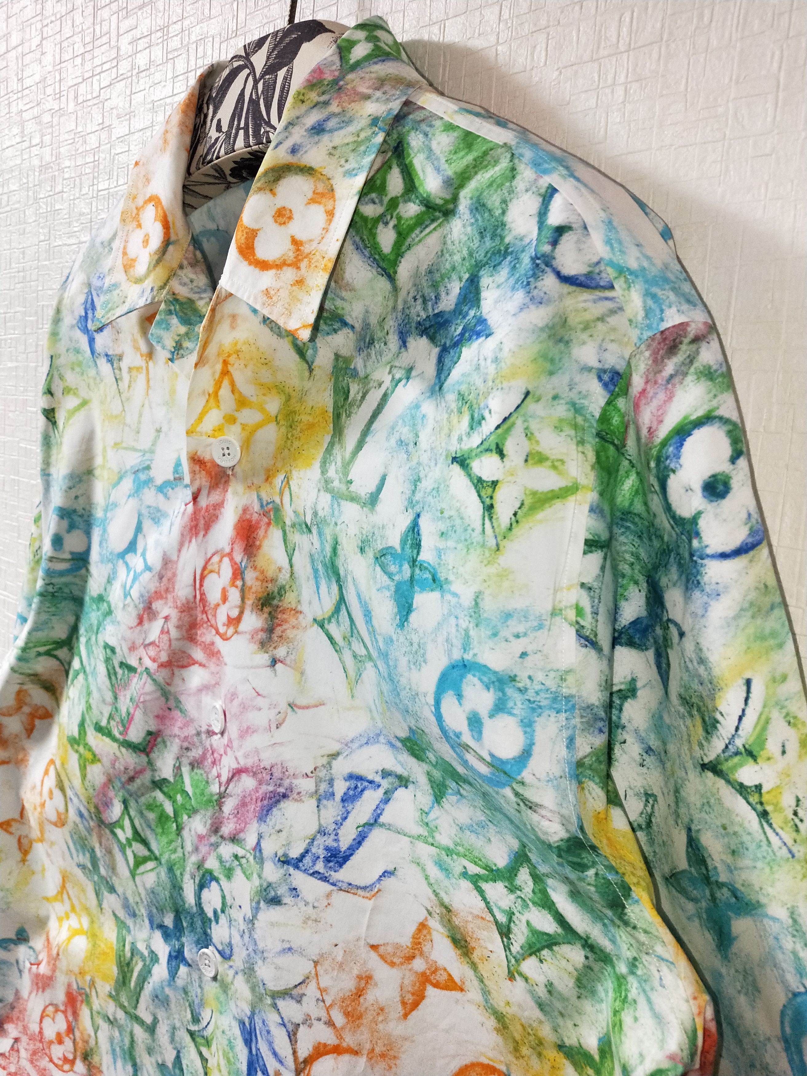 Louis Vuitton × Virgil Abloh Multicolor Pastel Hawaiian Camp Shirt Size US M / EU 48-50 / 2 - 3 Thumbnail