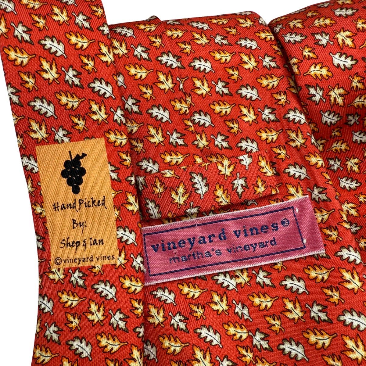Vineyard Vines Vineyard Vines Silk Tie, Red, Handmade in USA Size ONE SIZE - 5 Thumbnail