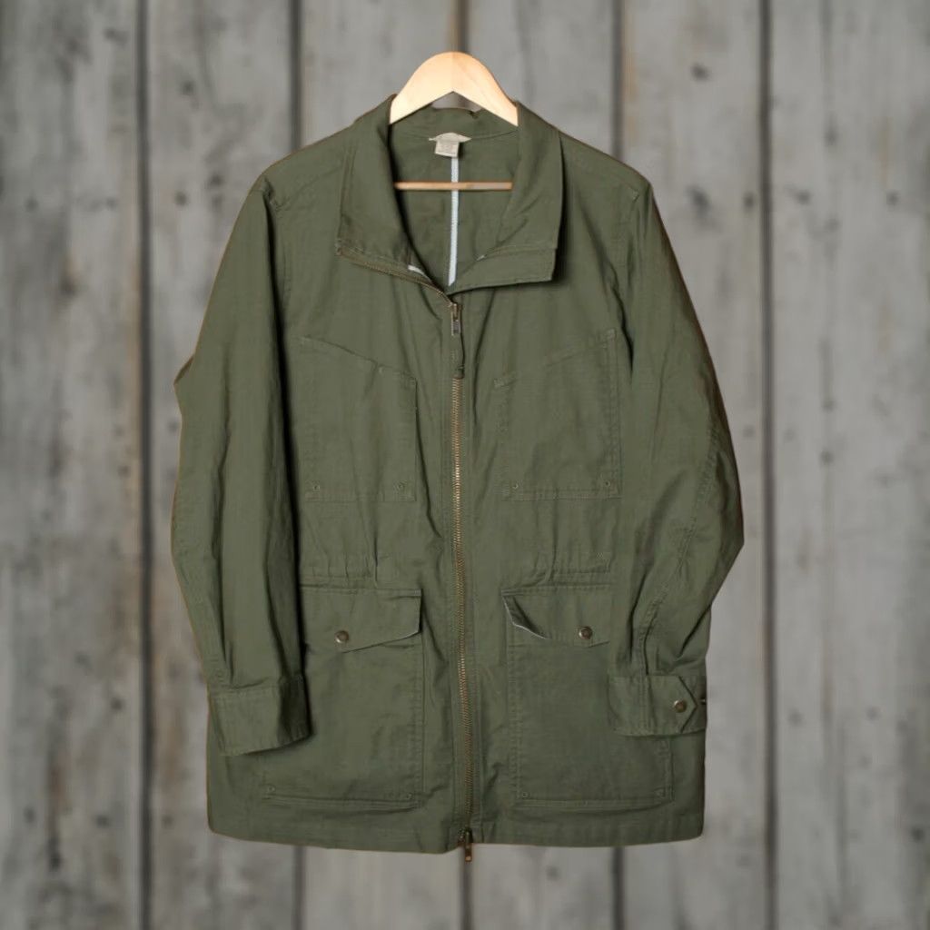 Olive DULUTH DuluthFlex Fire Hose Coolmax Olive Green Chore Jacket Women's 1X Green Jacket Women 1X Size XL / US 12-14 / IT 48-50 - 1 Thumbnail