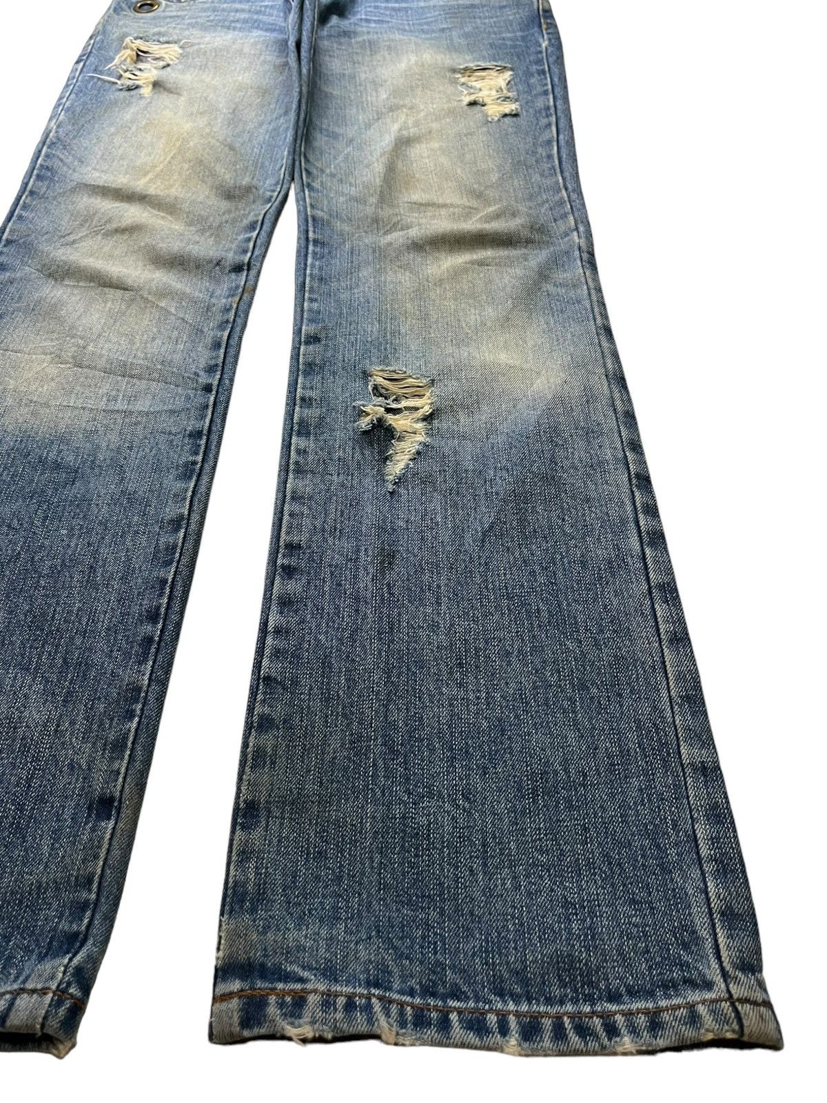 Japanese Brand Vintage Japanese Brand Mud Wash Western Style Ripped Jeans Size US 32 / EU 48 - 7 Thumbnail