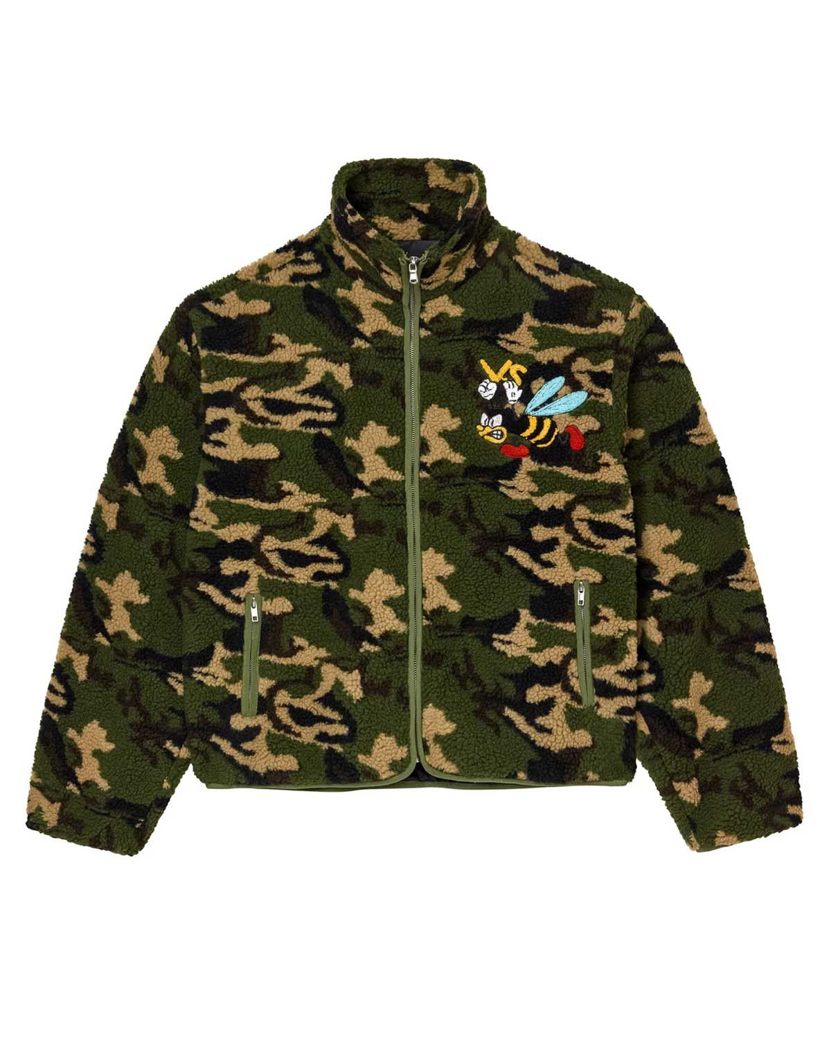 Vale Forever Lenny Fleece Zip Up Jacket Camo Green Size US L / EU 52-54 / 3 - 1 Thumbnail