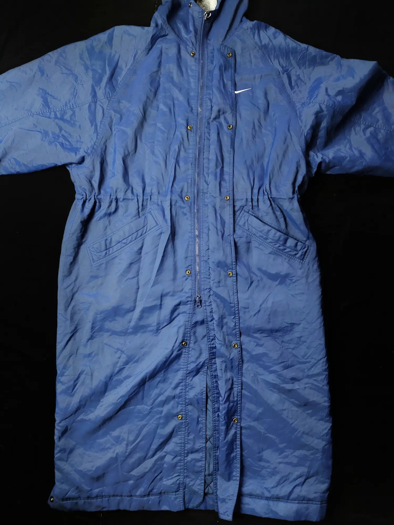 Japanese Brand × Nike Vintage Nike Parkas Long Jacket Mini Swoosh Size US L / EU 52-54 / 3 - 14 Thumbnail