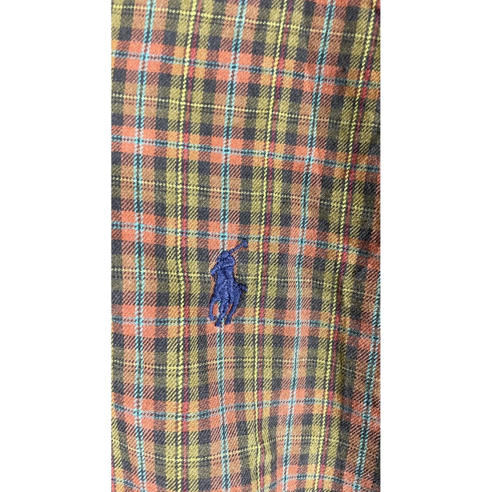 Ralph Lauren Ralph Lauren Shirt Mens Medium Brown Plaid Long Sleeve Button Front Pony Logo Size US M / EU 48-50 / 2 - 2 Thumbnail