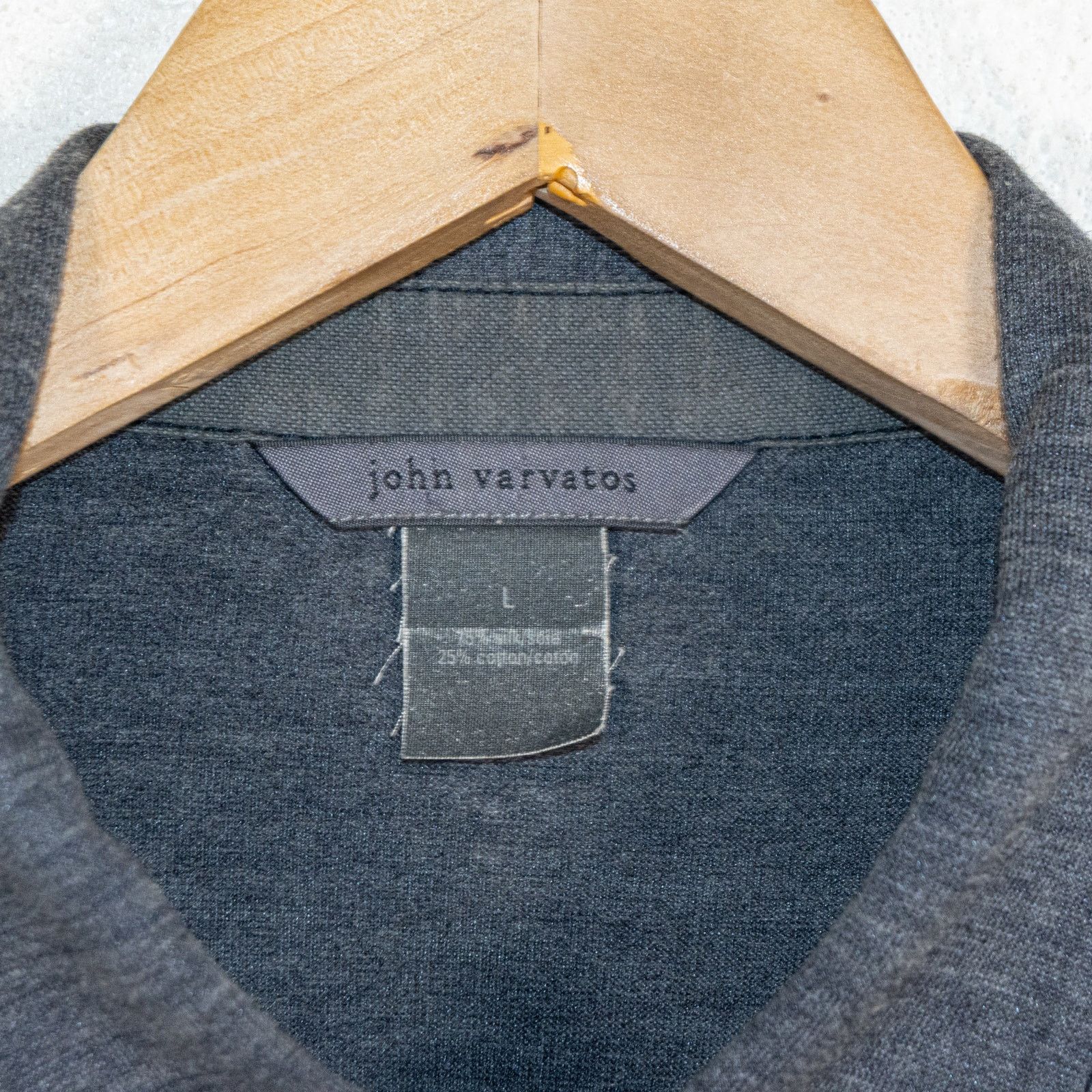 John Varvatos John Varvatos Collection Silk Cotton Button up Shirt Gray Size US L / EU 52-54 / 3 - 4 Thumbnail