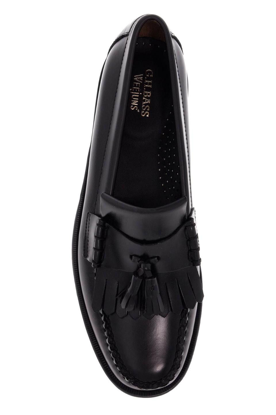 G.H. Bass & Co. o1s22i1n1024 Brushed Leather Loafers in Black Size US 8 / EU 41 - 2 Thumbnail