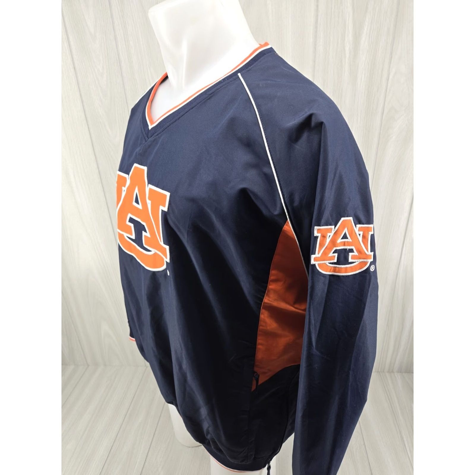 Vintage VINTAGE Colosseum Auburn Tigers Pull Over Jacket Windbreaker SZ XL Men Gray Blue Embroidered Logo Size US XL / EU 56 / 4 - 4 Thumbnail