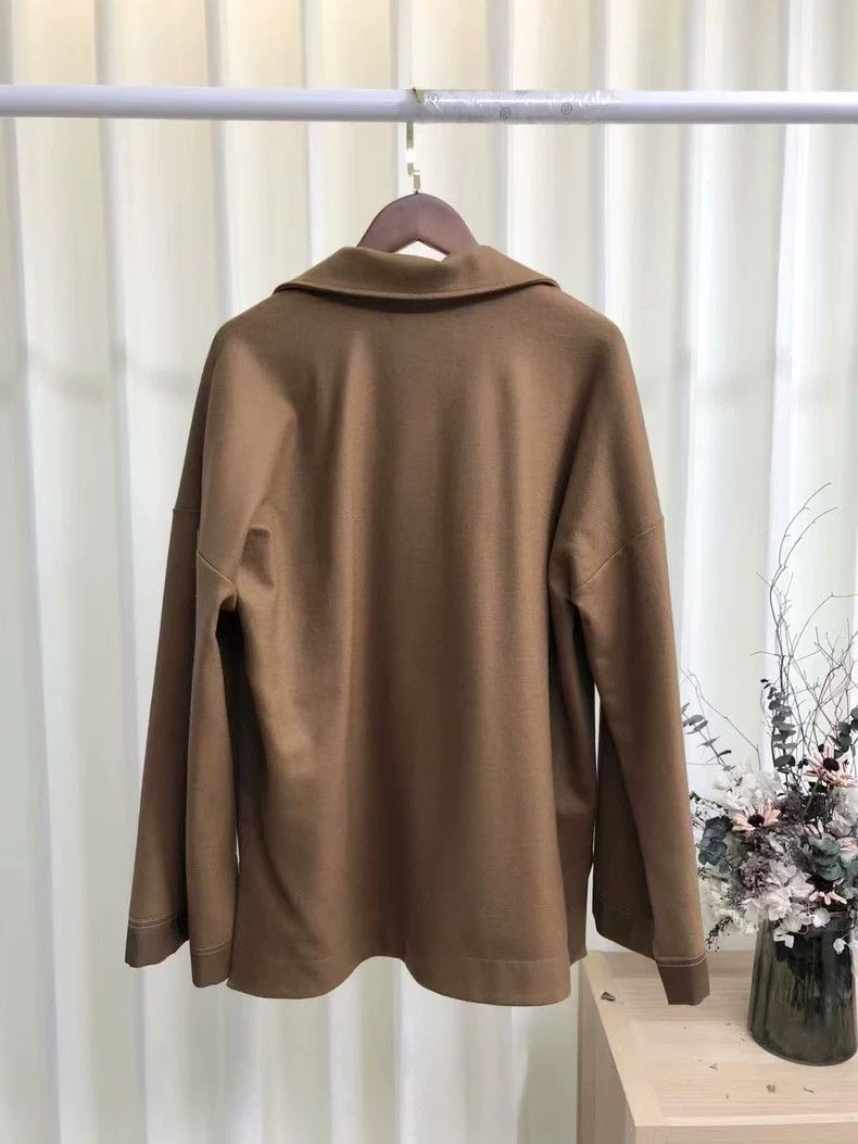 Jil Sander Jil Sander size 32 beige felt sweater Size 4XL / US 24-26 - 3 Thumbnail