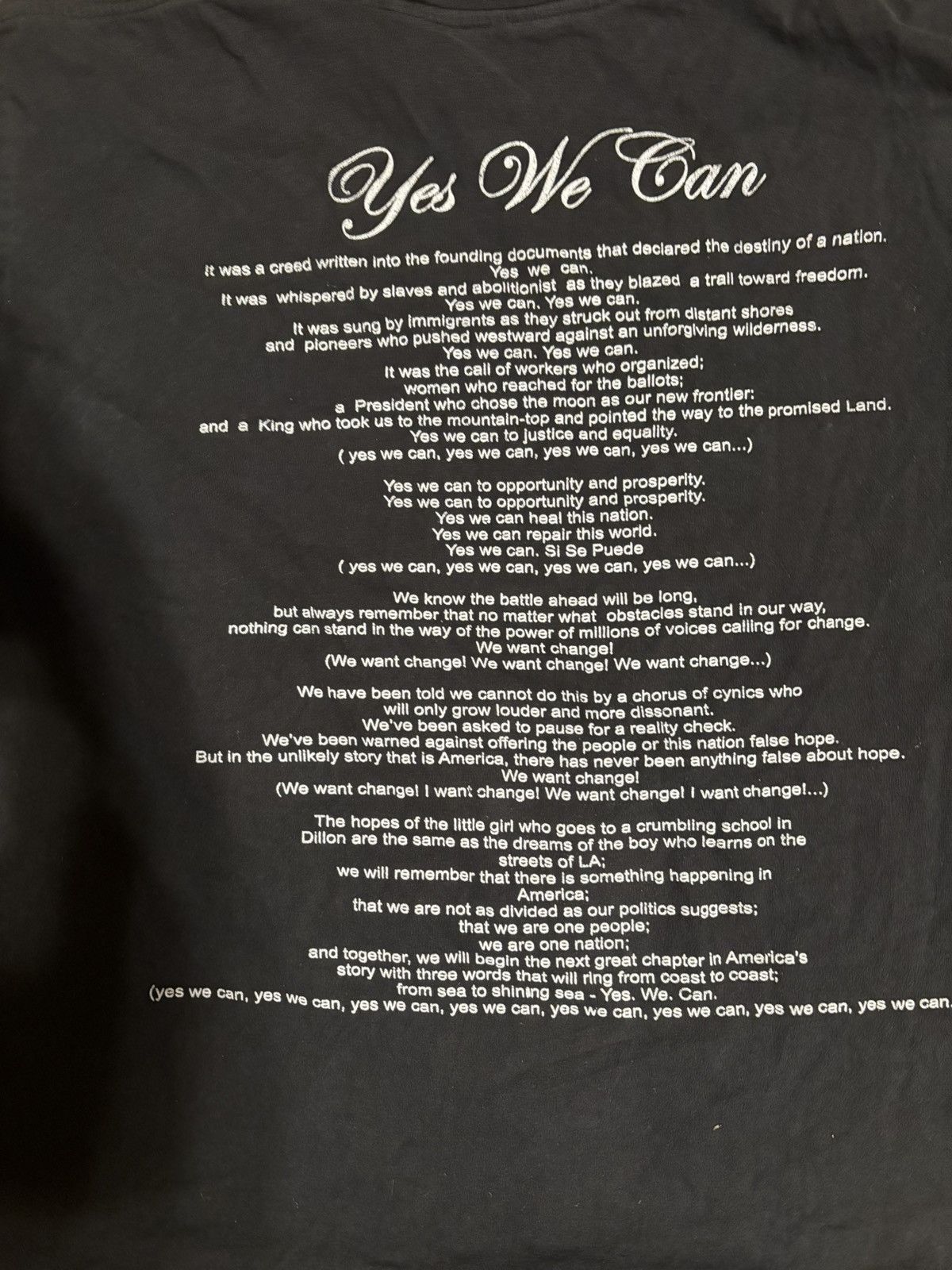 Vintage Vintage Obama “Yes We Can” graphic tee Size US XL / EU 56 / 4 - 4 Thumbnail