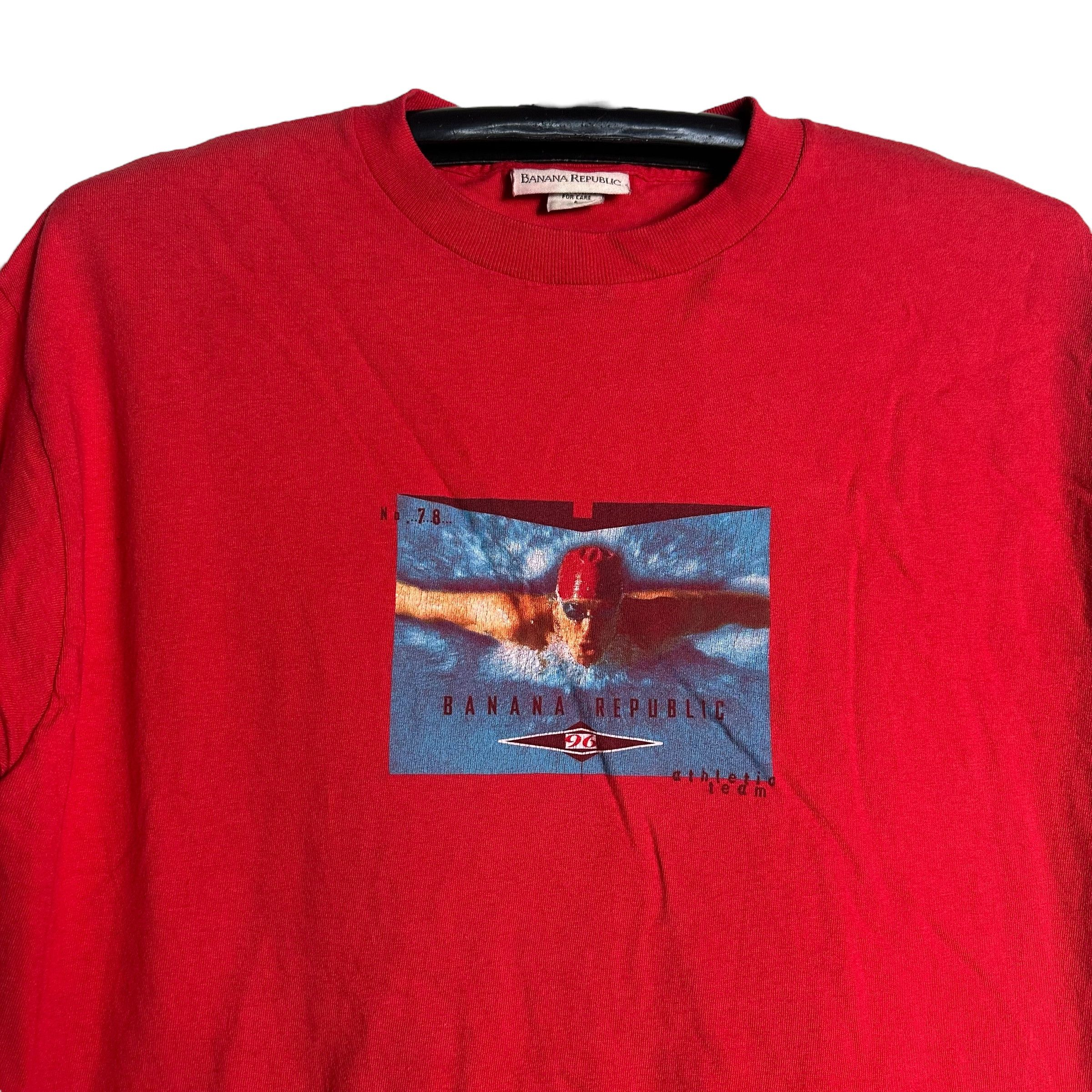 Banana Republic 🔥RARE🔥Vintage 90s Banana Republic Athletic Team T-shirt Size US S / EU 44-46 / 1 - 2 Thumbnail