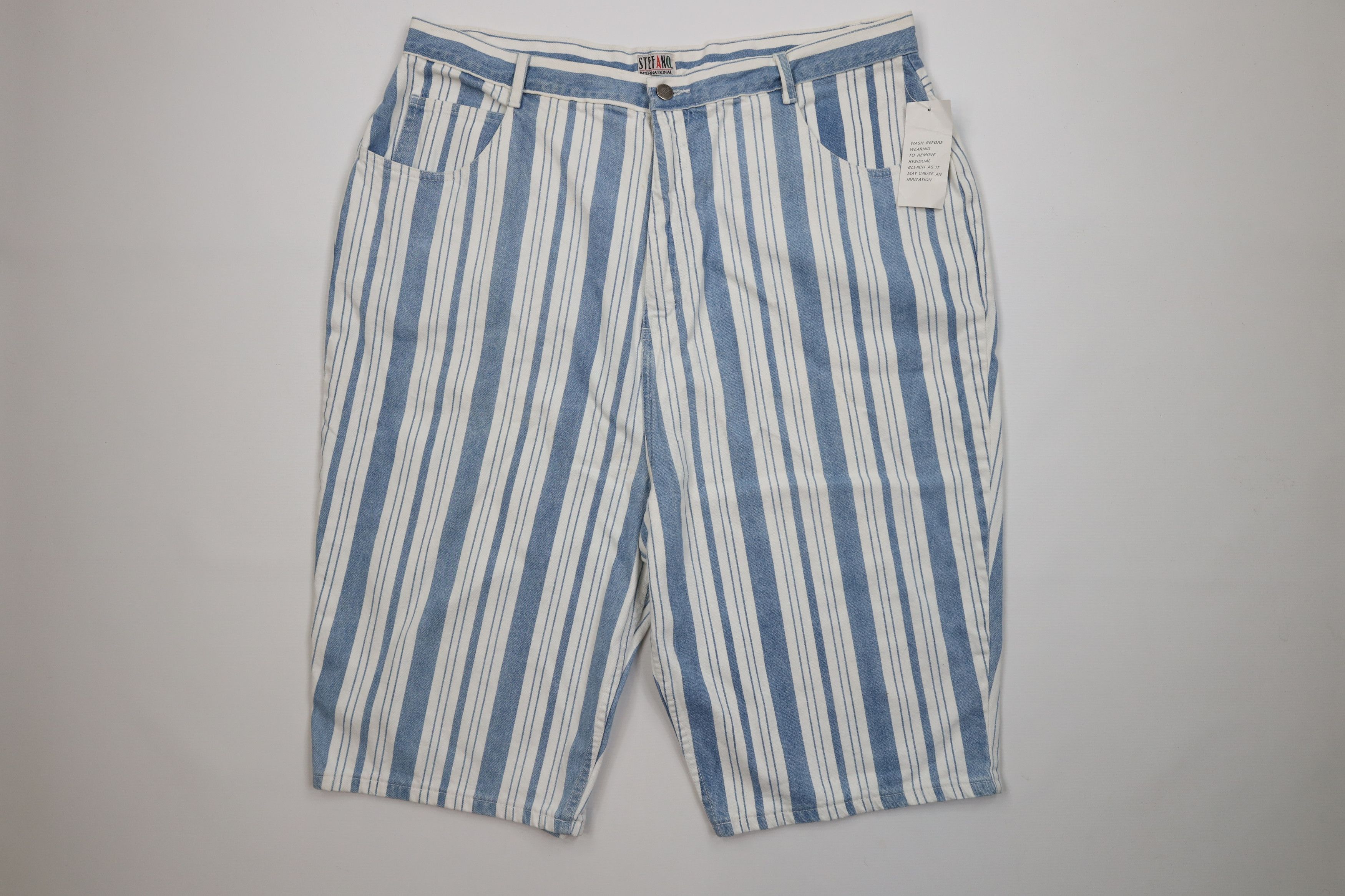 Vintage Deadstock Vintage 90s Streetwear Denim Jean Shorts Jorts Size 26" / US 2 / IT 38 - 1 Thumbnail